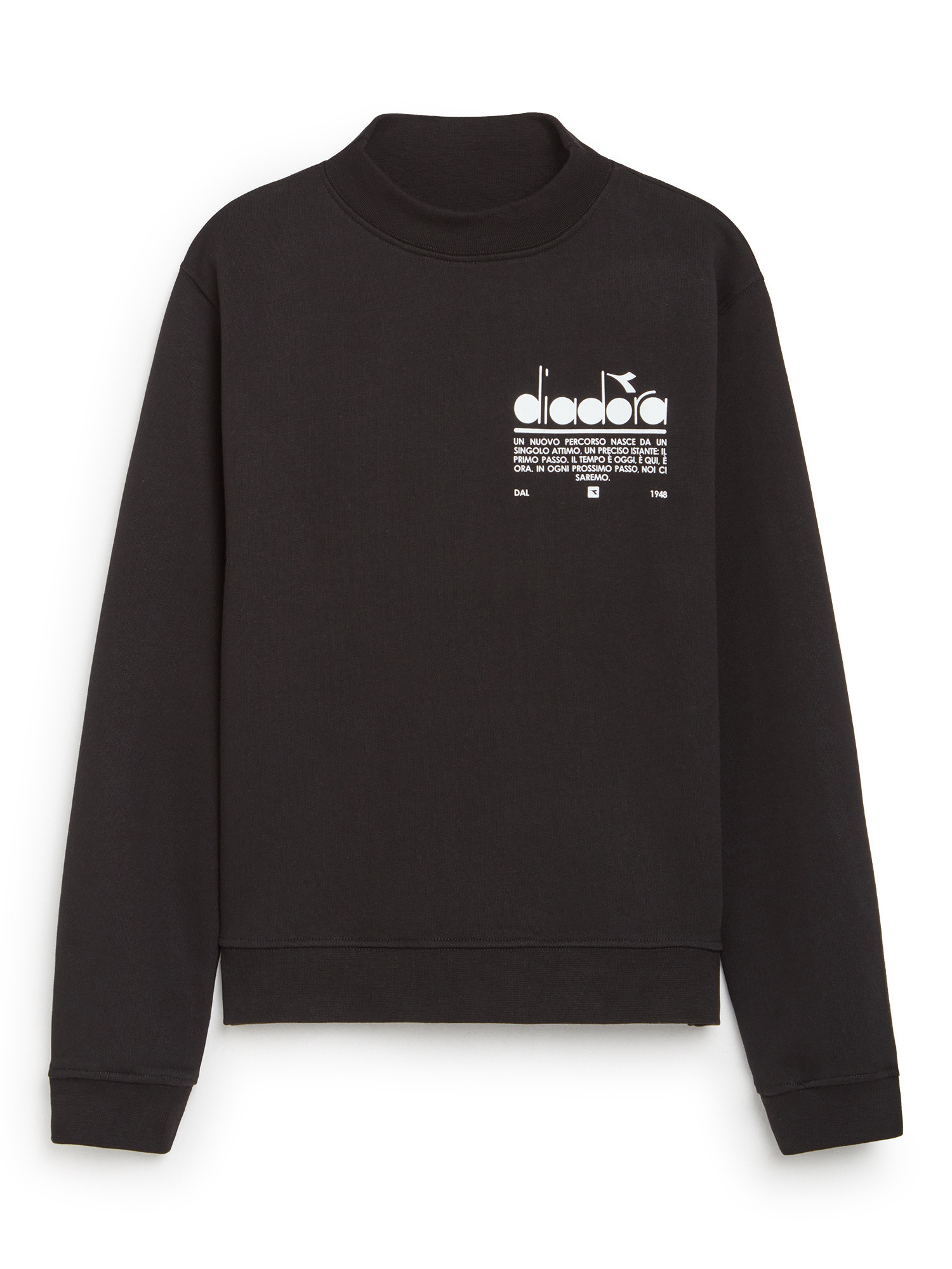Diadora - Manifesto cotton sweatshirt, Black, large image number 0