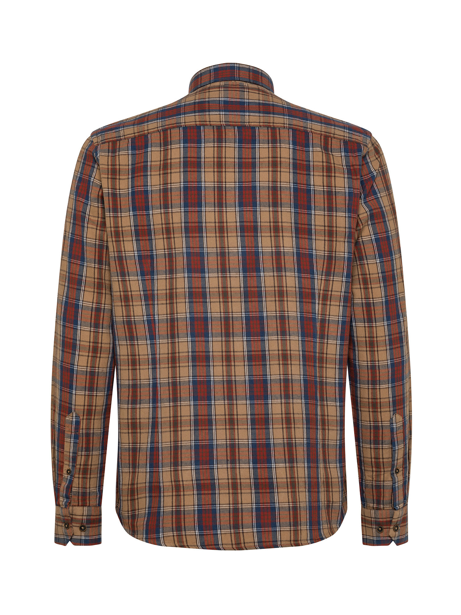 JCT - Checked shirt in soft flannel, Orange, large image number 1
