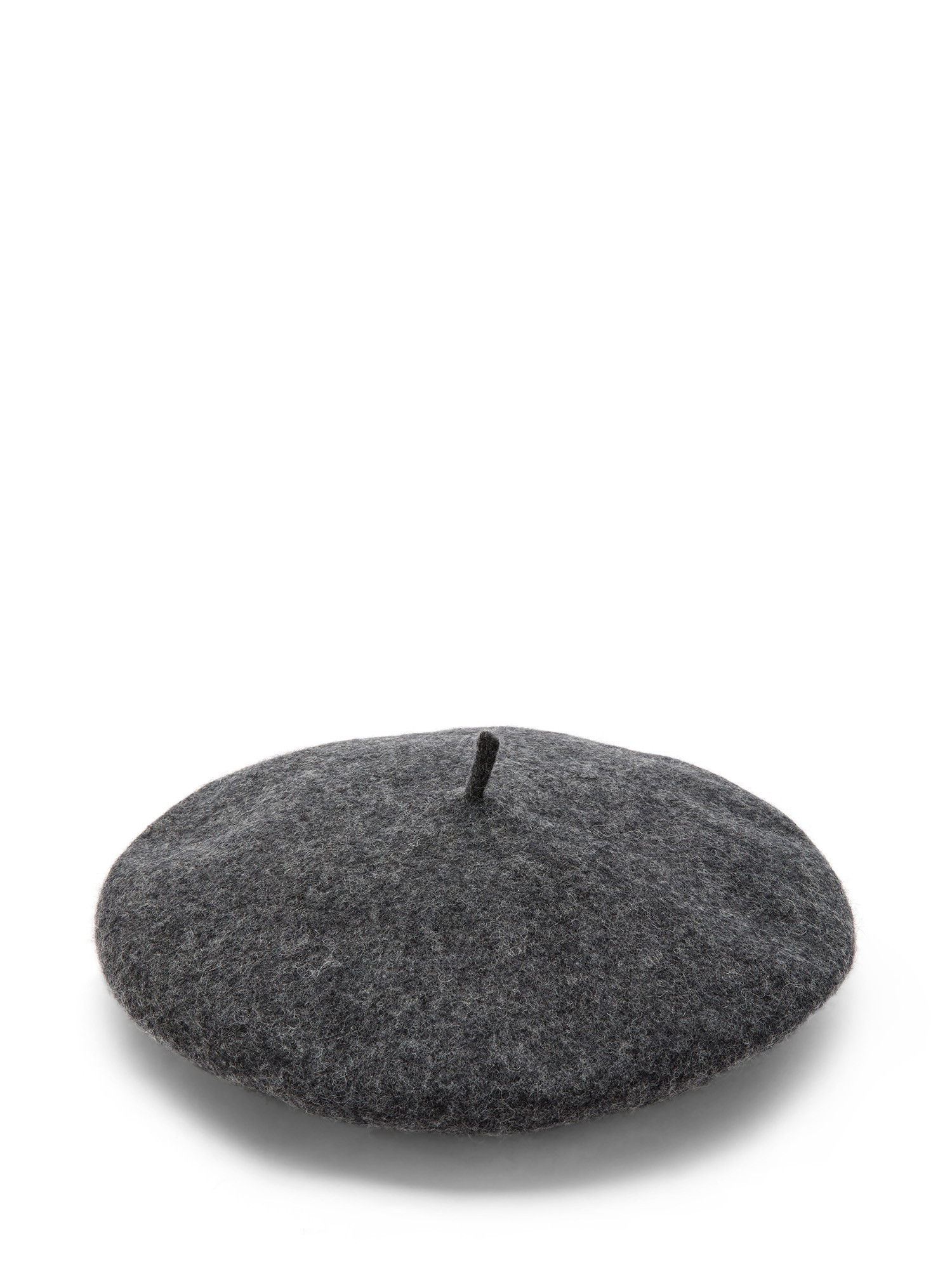 Koan - Pure wool beret, Dark Grey, large image number 0