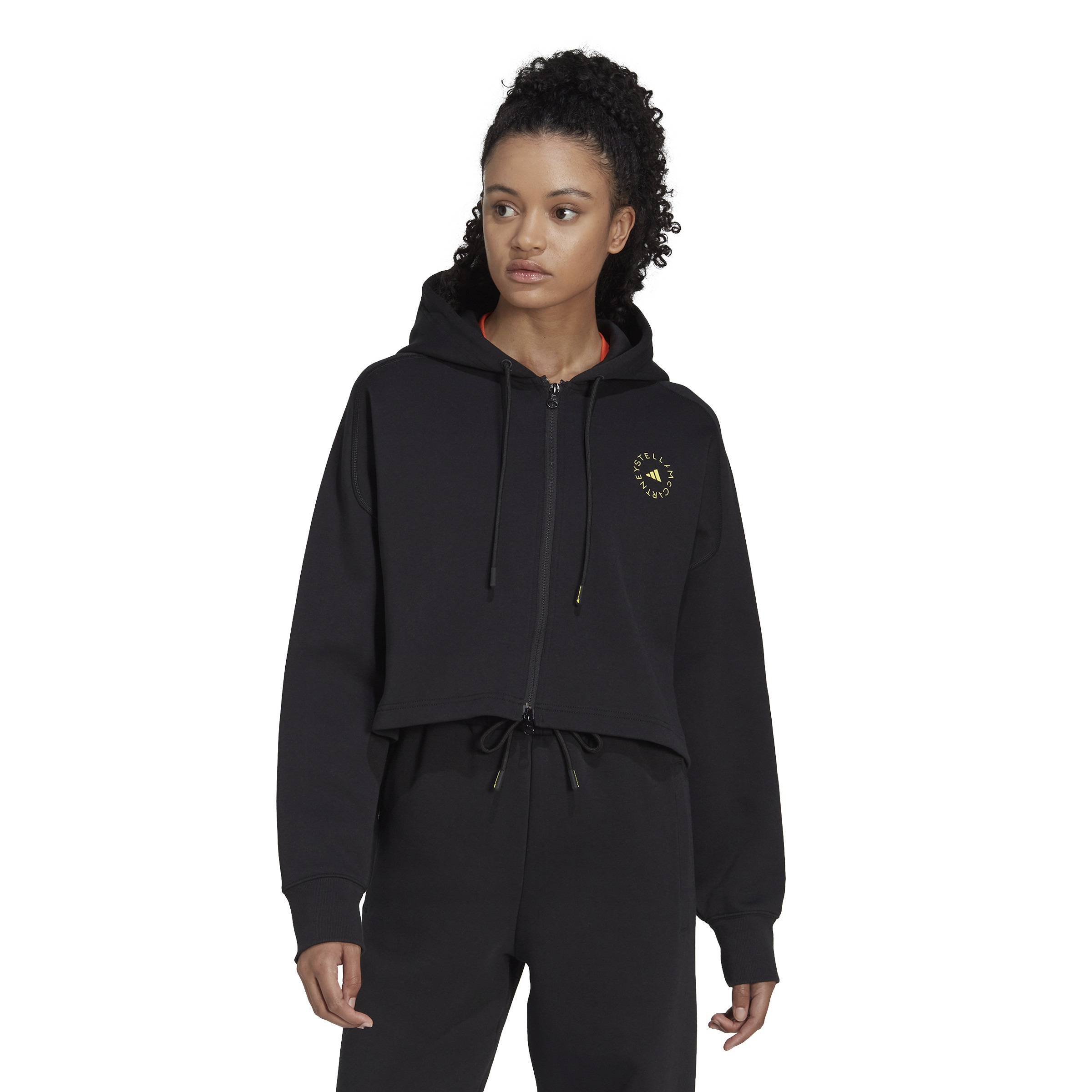 Adidas by Stella McCartney - Cropped hoodie, Black, large image number 3
