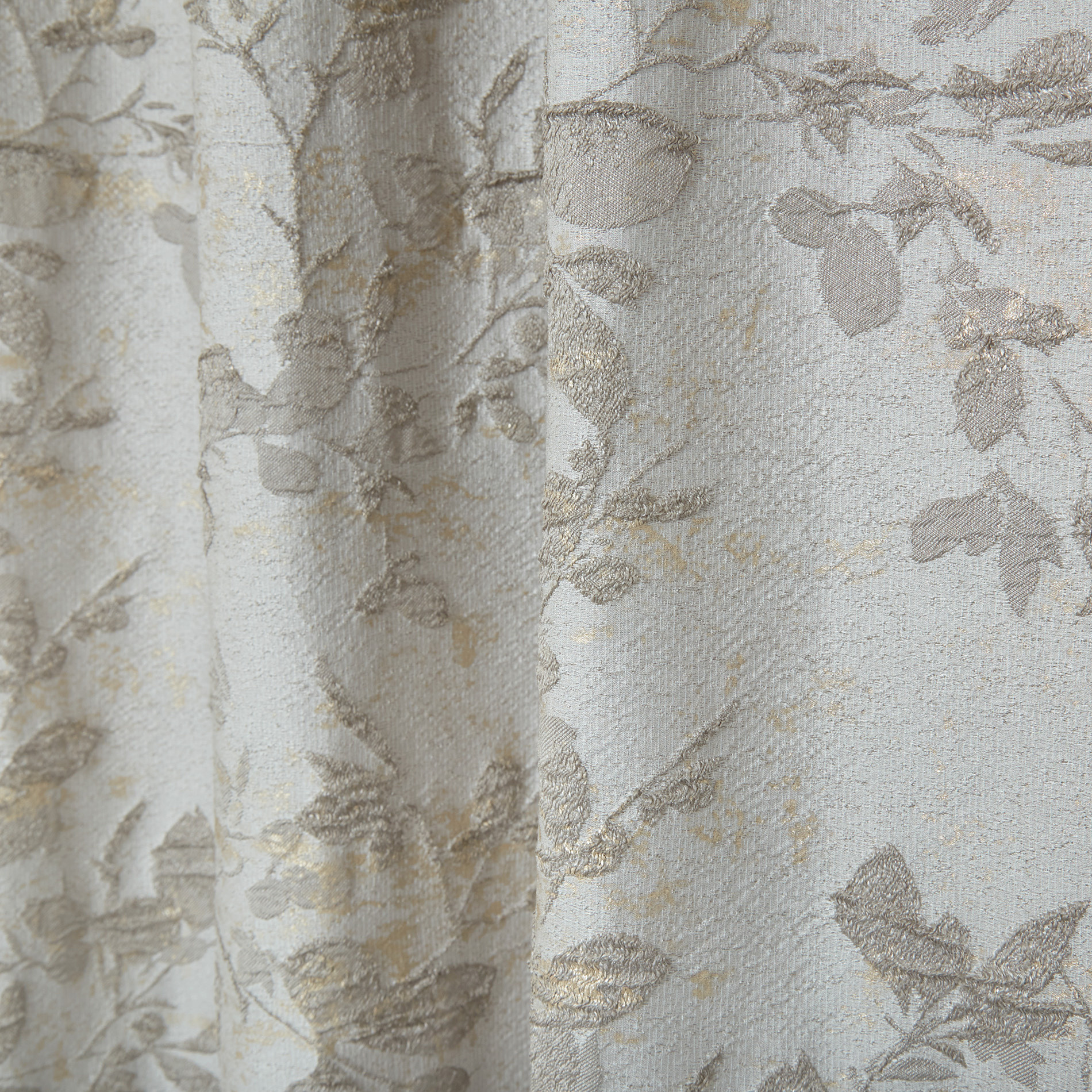 Jacquard curtain with hidden loops, Light Grey, large image number 2