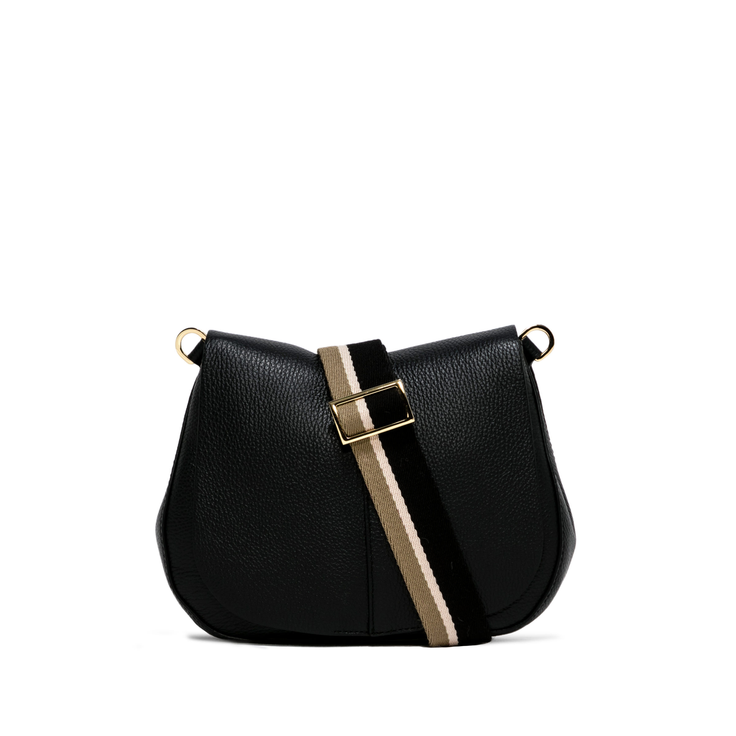 Gianni Chiarini - Helena Round bag in leather, Black, large image number 1