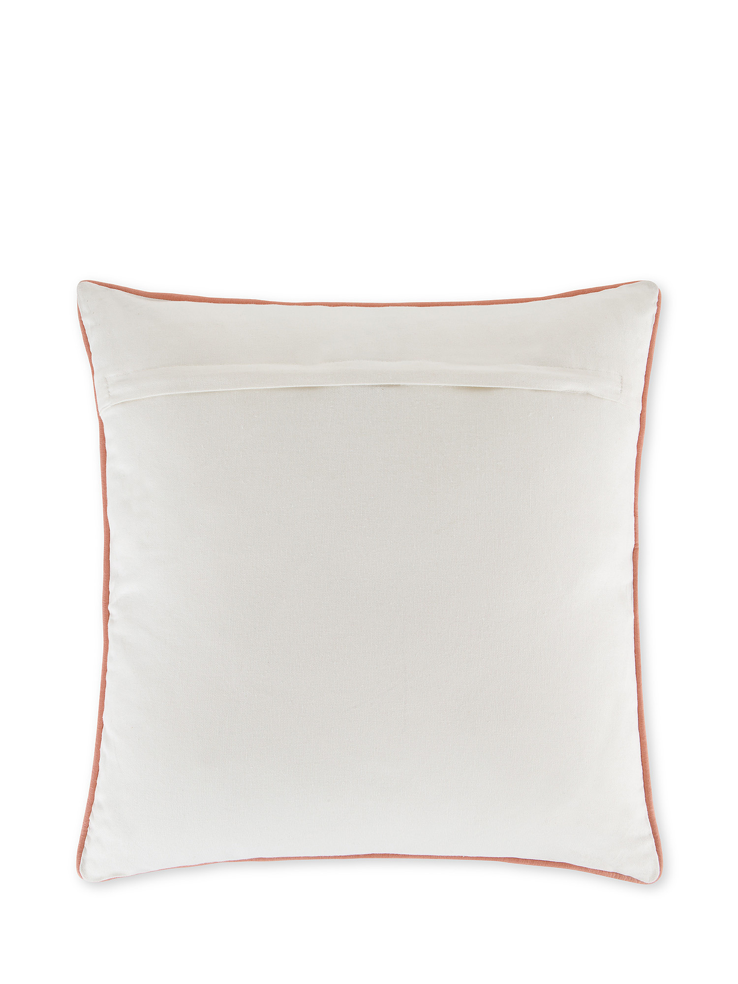 Coral embroidery cushion 45x45cm, White, large image number 1