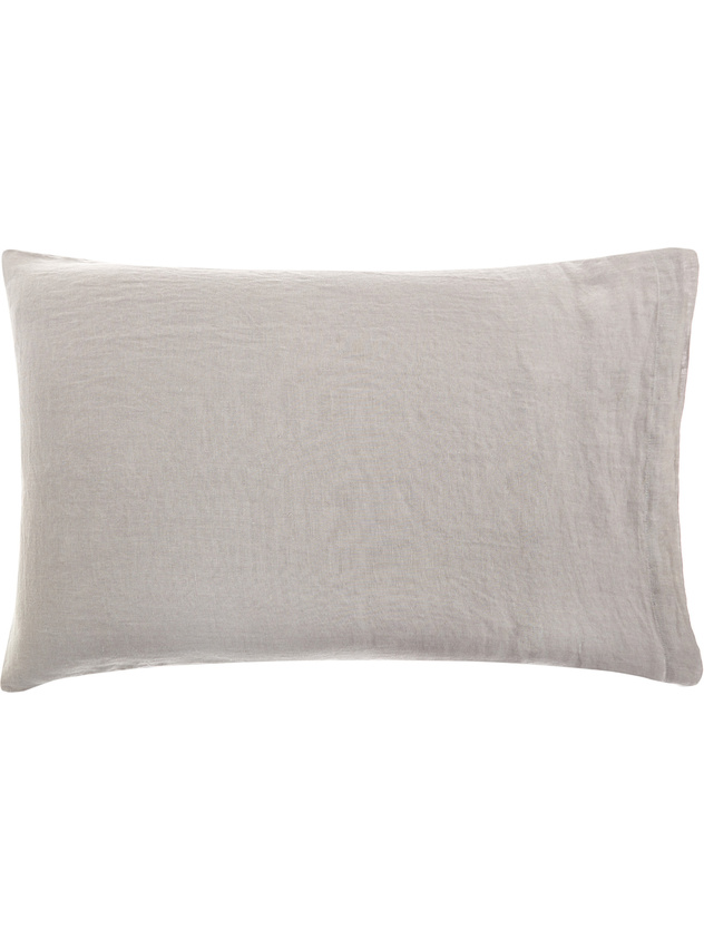 Plain pillowcase in 145 g linen
