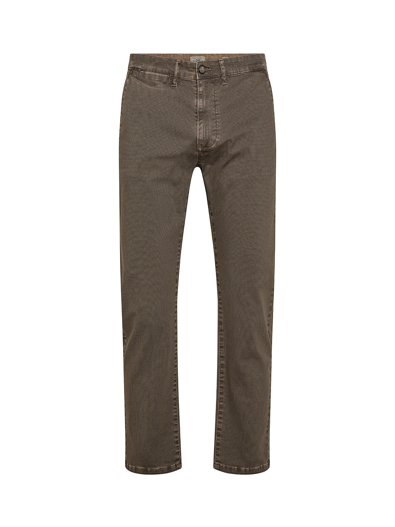 Pantalone chinos in cotone stretch, Marrone, large image number 0