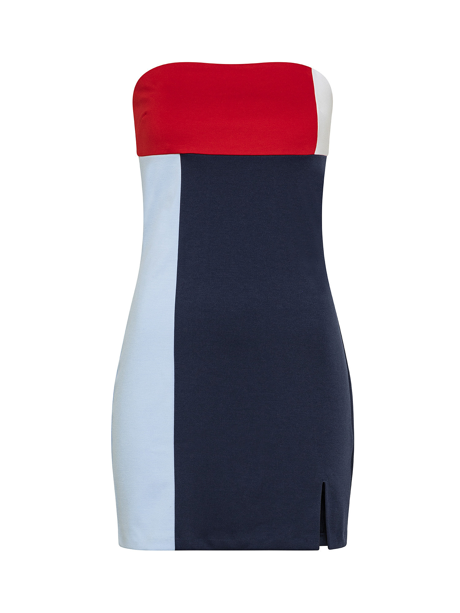 Color block bandeau dress, Multicolor, large image number 0