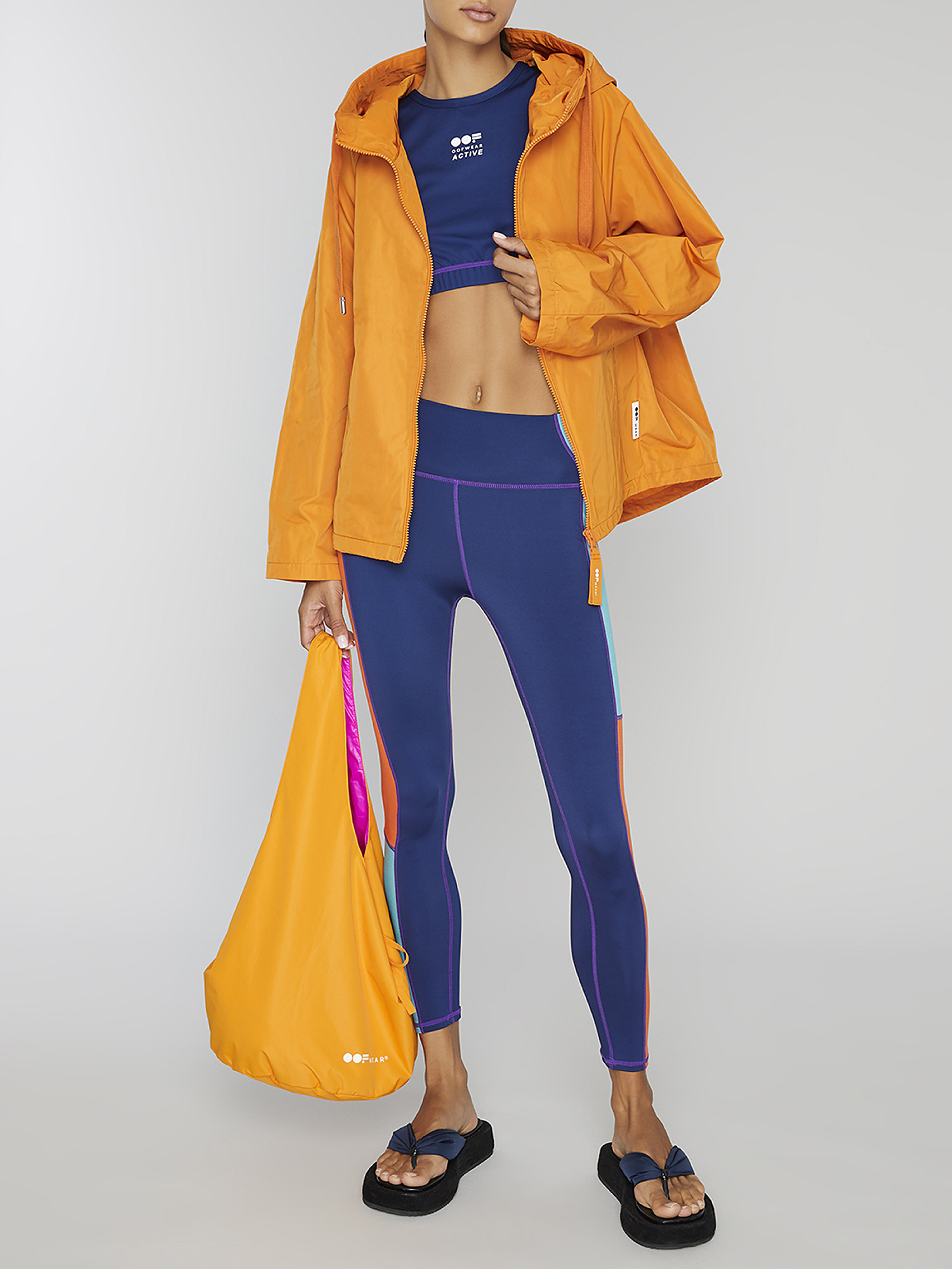 Oof Wear - Unlined cropped jacket with hood, Orange, large image number 3