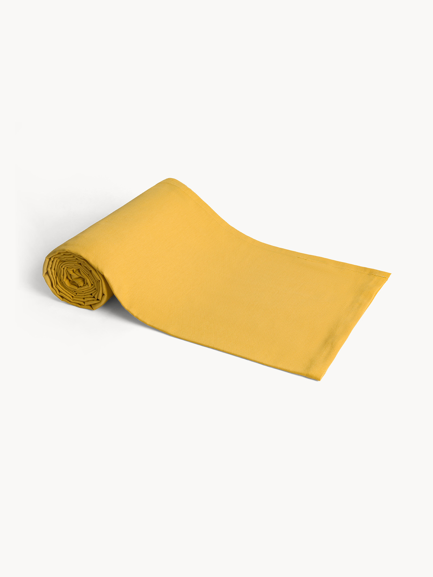 Solid color cotton throw blanket, Ocra Yellow, large image number 0