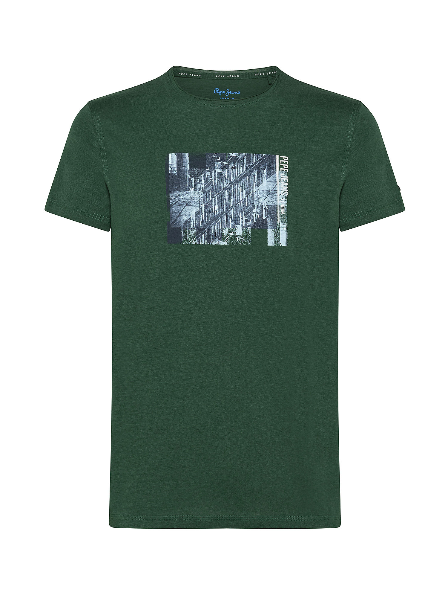 T-shirt in cotone Sherlock, Verde, large image number 0