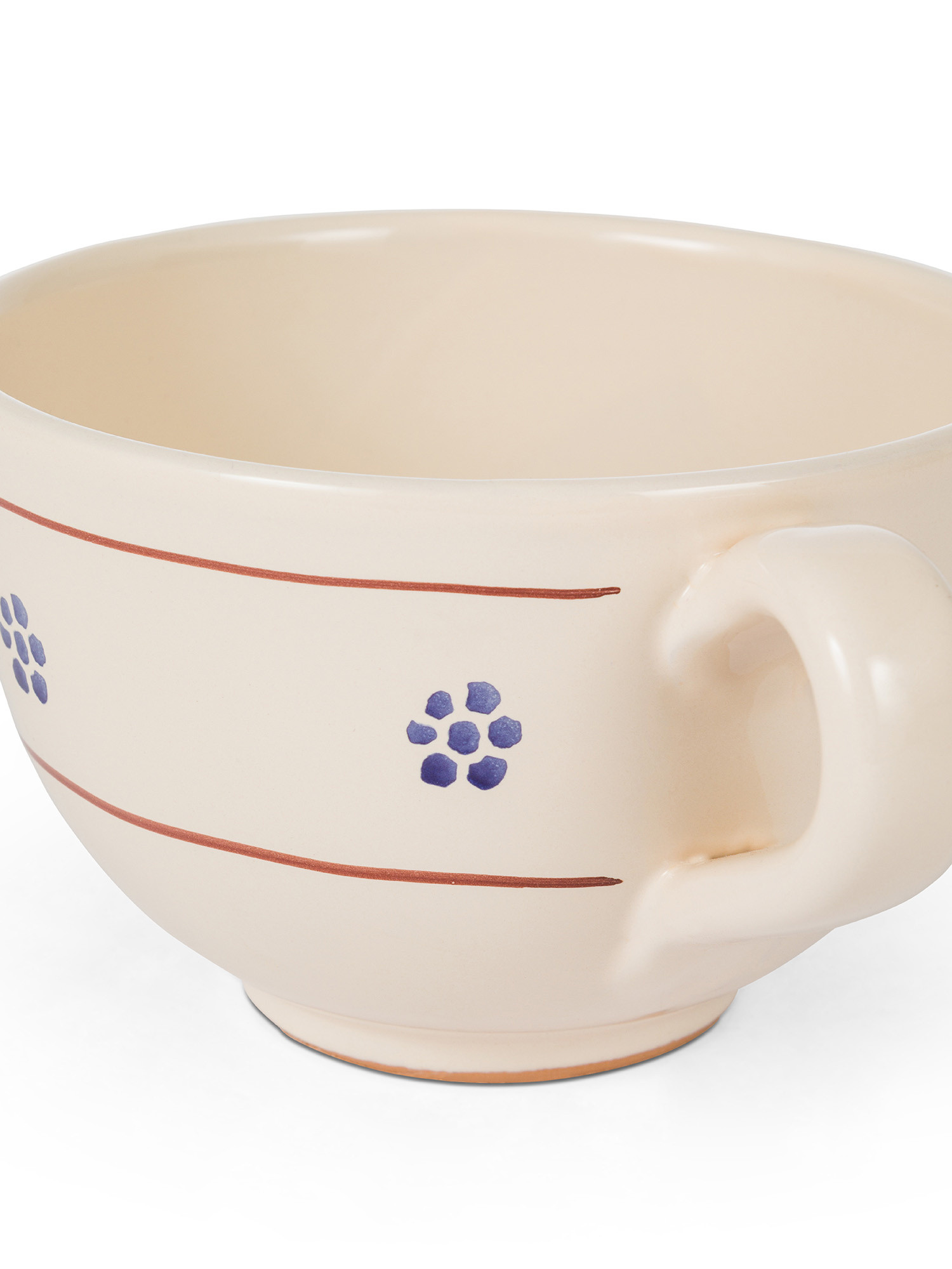 Tazza colazione ceramica Fiorina, Beige, large image number 1