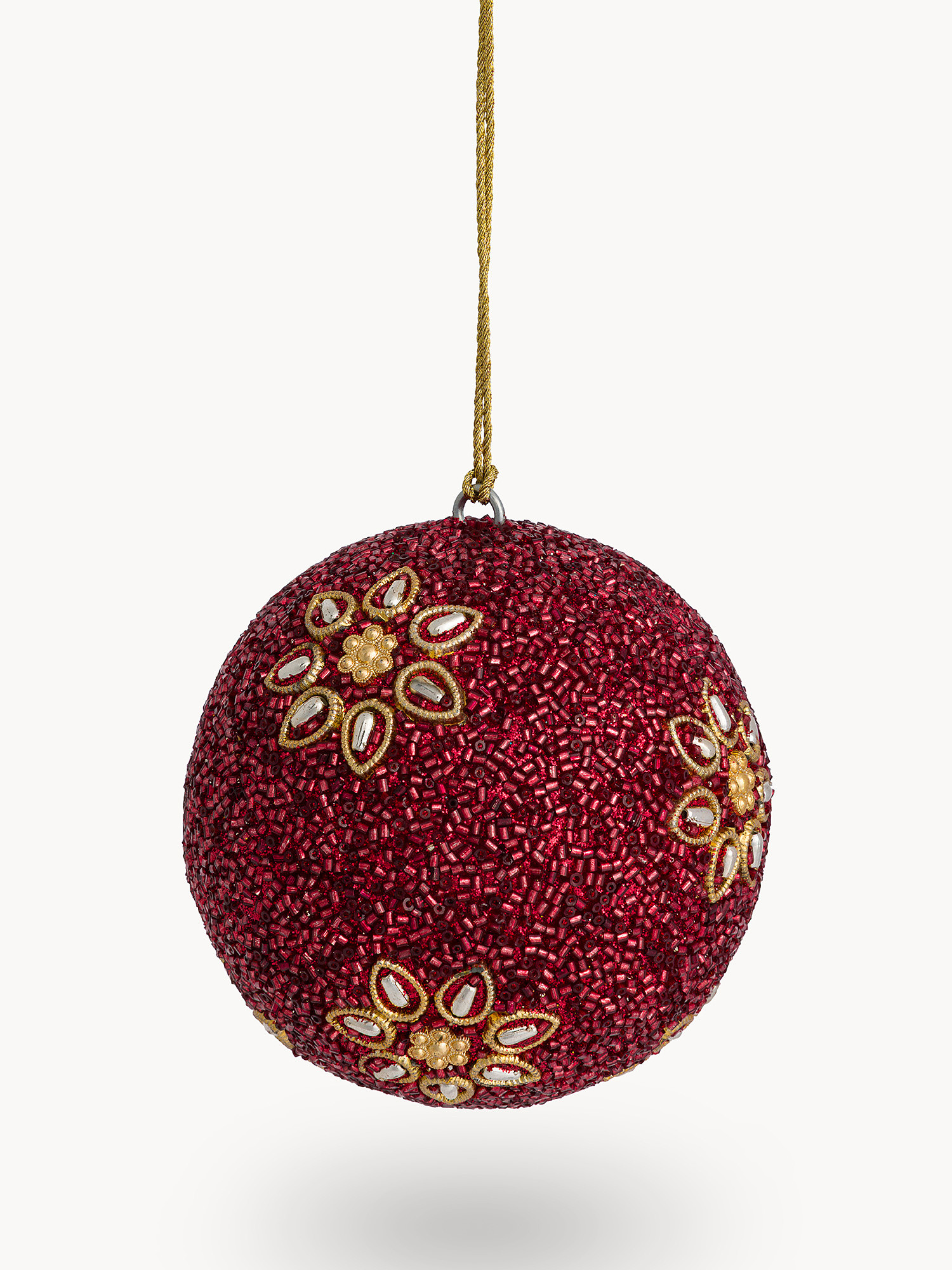 Beaded Sphere, Red, large image number 1