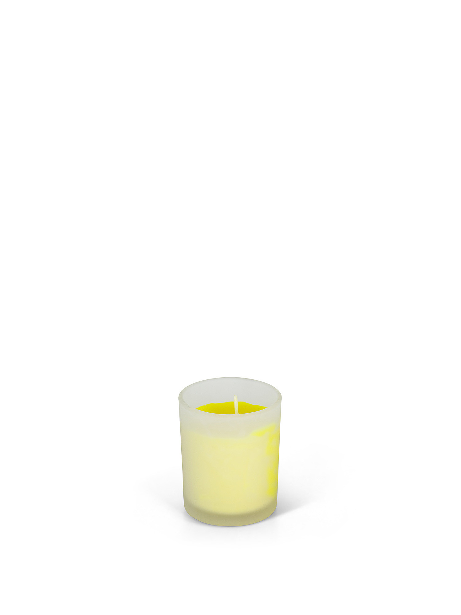 Lemongrass candle in glass tumbler, Yellow, large image number 0