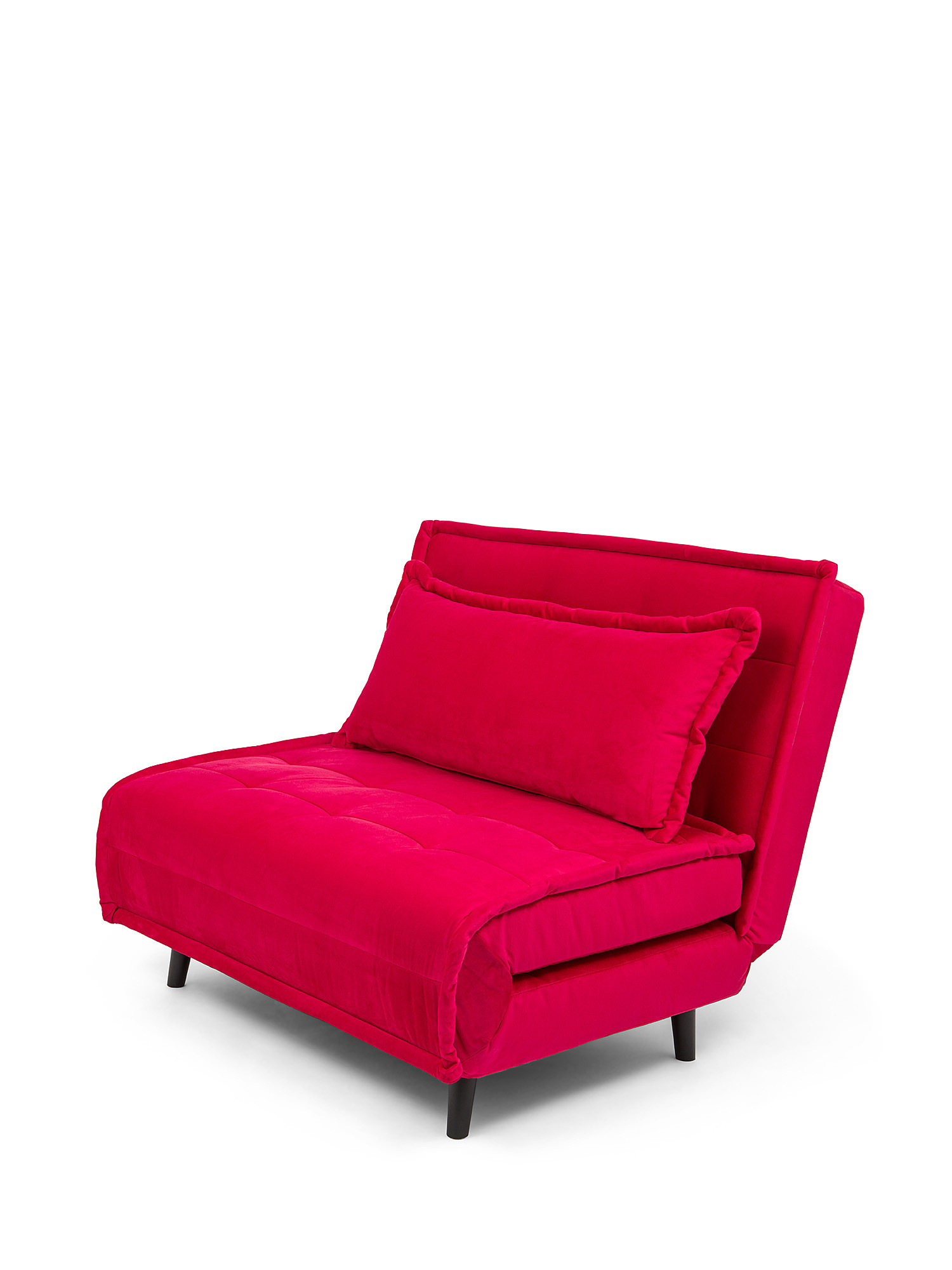 Guest velvet sofa bed, Red, large image number 0