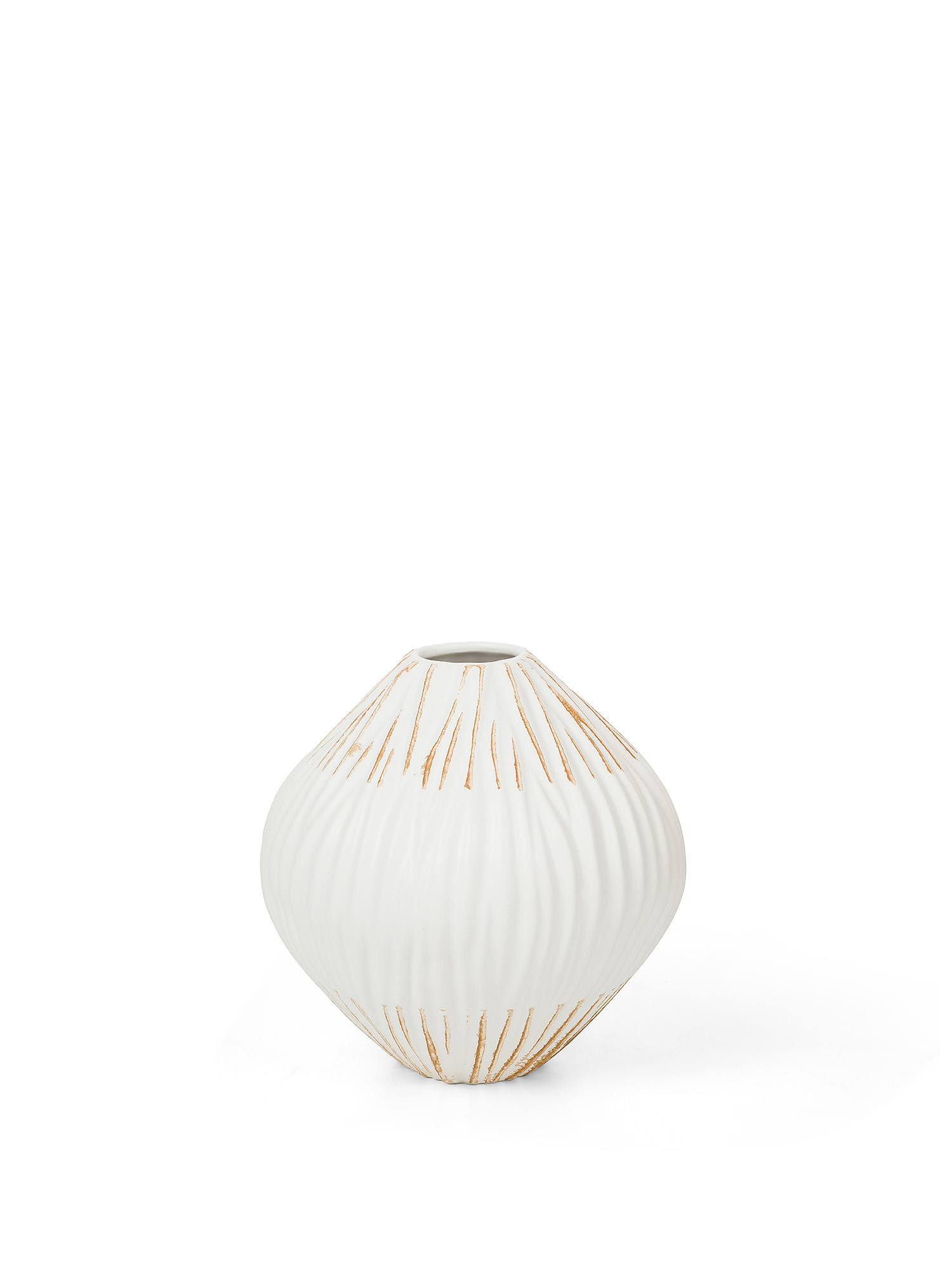 Vaso in ceramica portoghese, Bianco, large image number 0