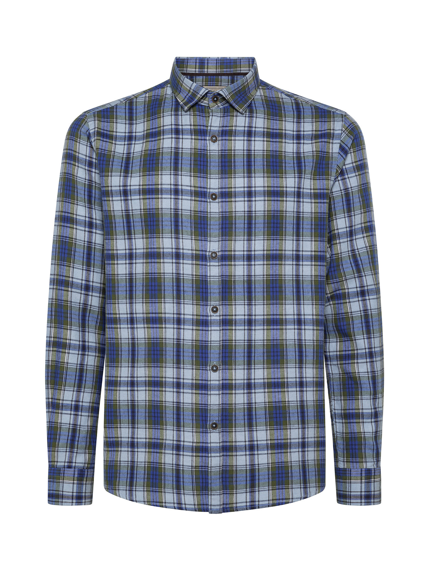 JCT - Checked shirt in soft flannel, Green, large image number 0