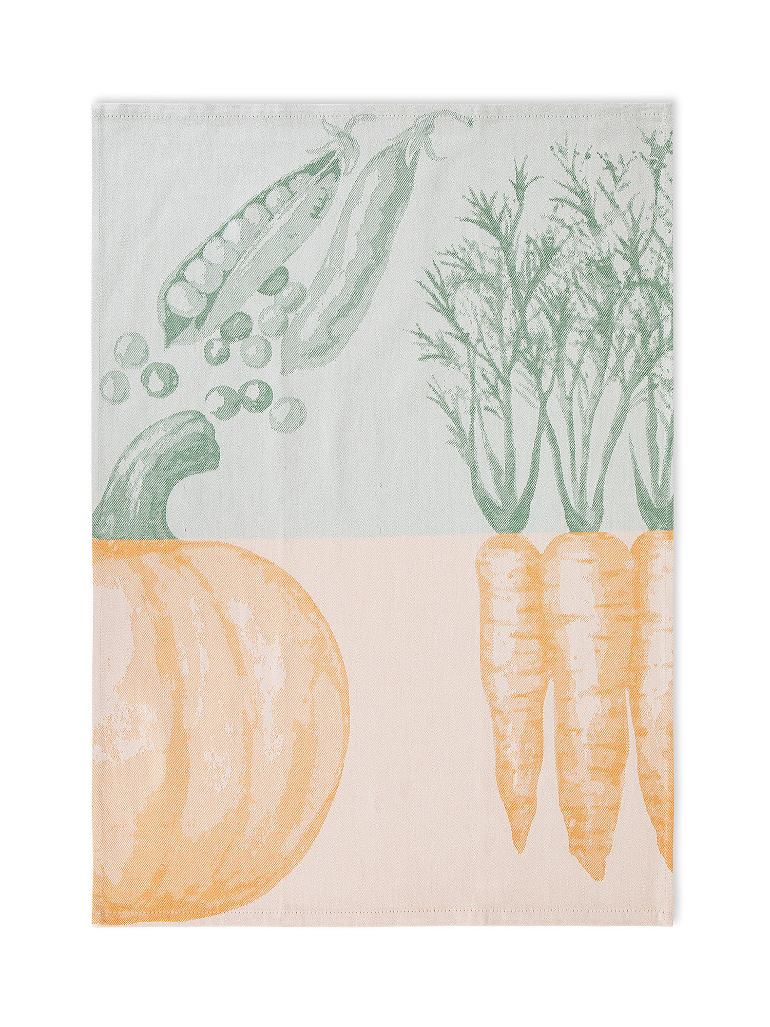Set of 2 tea towels in cotton jacquard with pumpkins motif, Multicolor, large image number 2