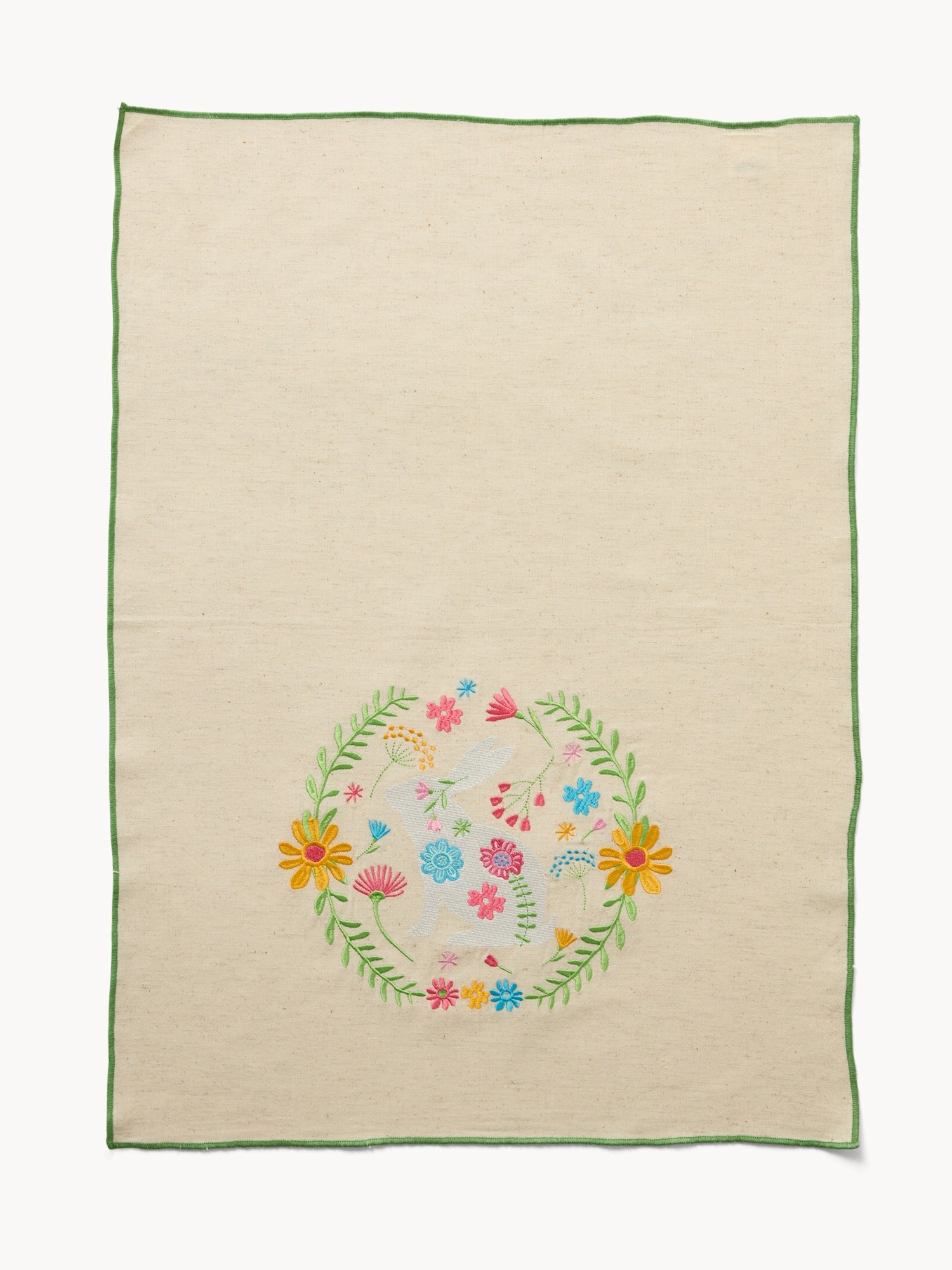 Set di 2 strofinacci in cotone e lino, Multicolor, large image number 2