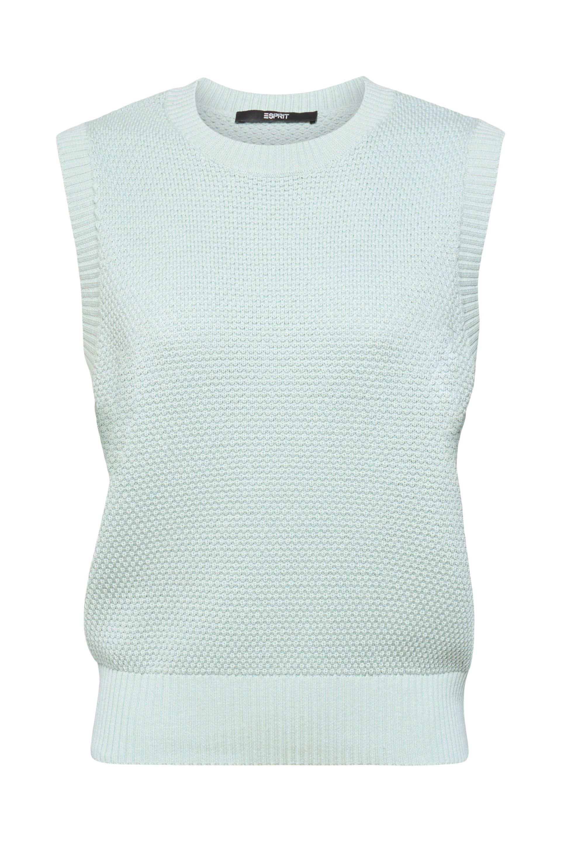 Esprit - Cotton blend vest, Light Blue, large image number 0