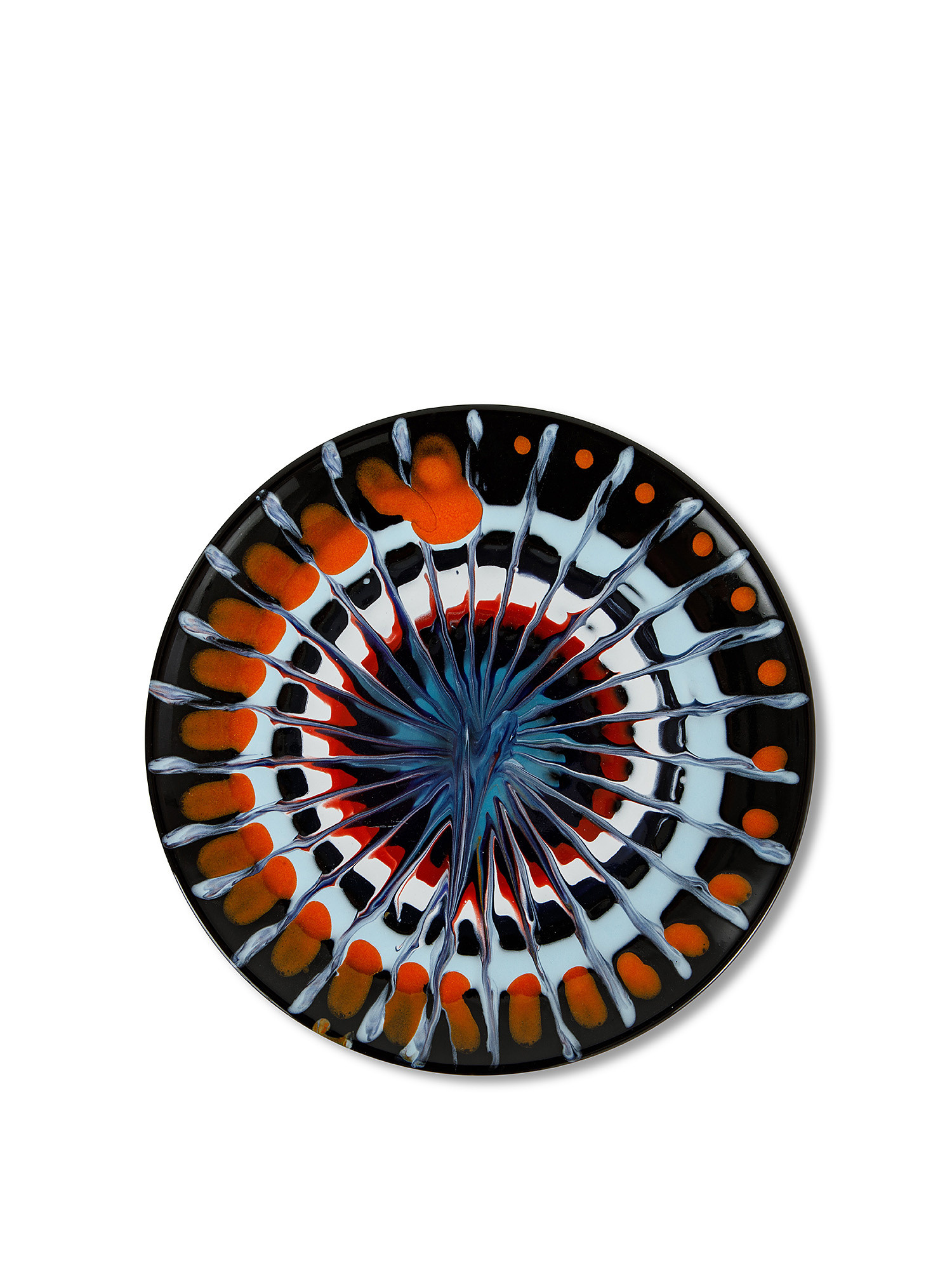 Piatto frutta ceramica di Grottaglie realizzato e dipinto a mano, Multicolor, large image number 3