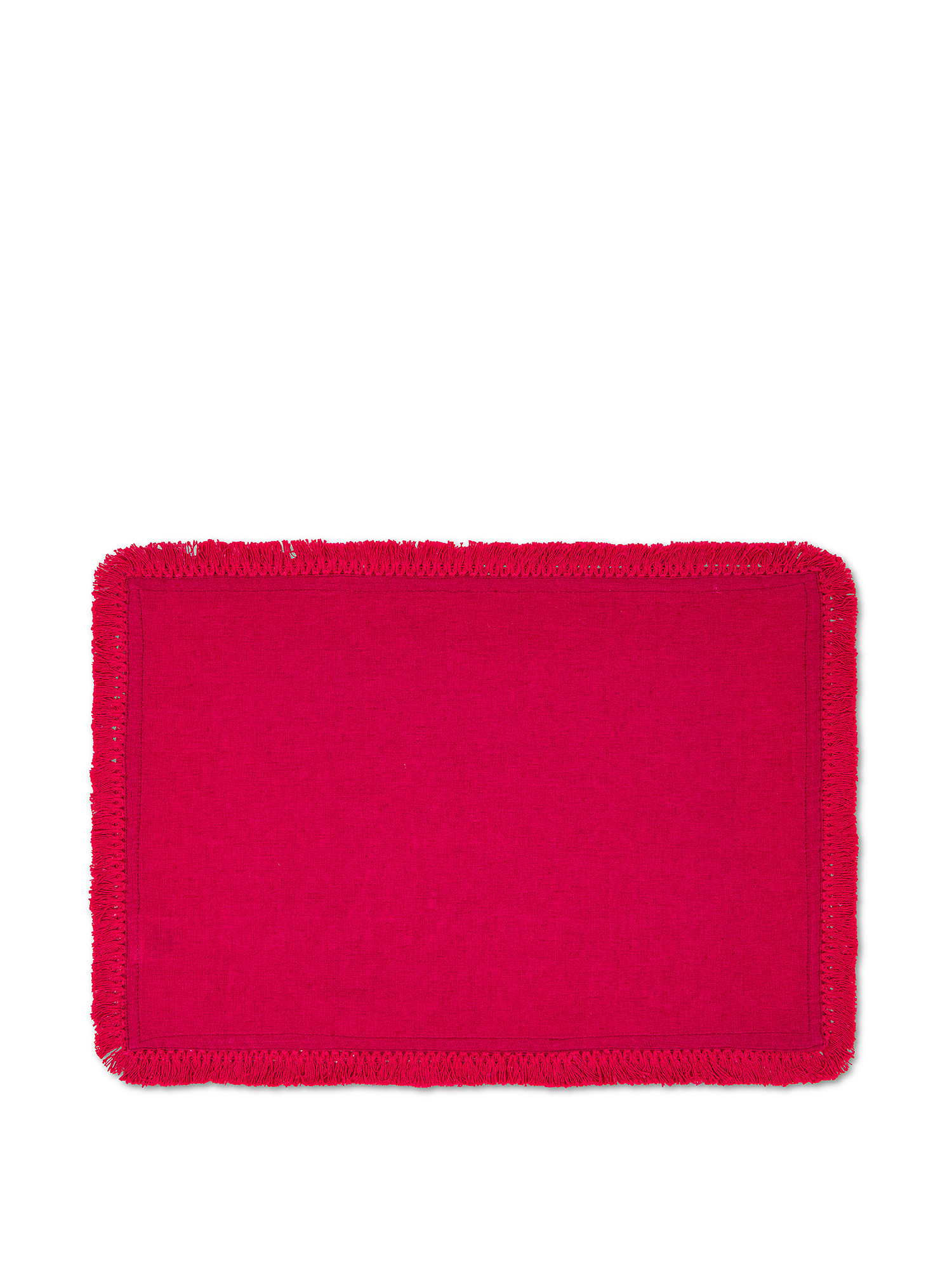 Pure linen placemat, Cherry Red, large image number 0
