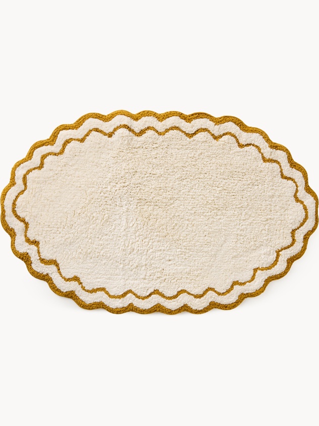 Tufted cotton bath mat