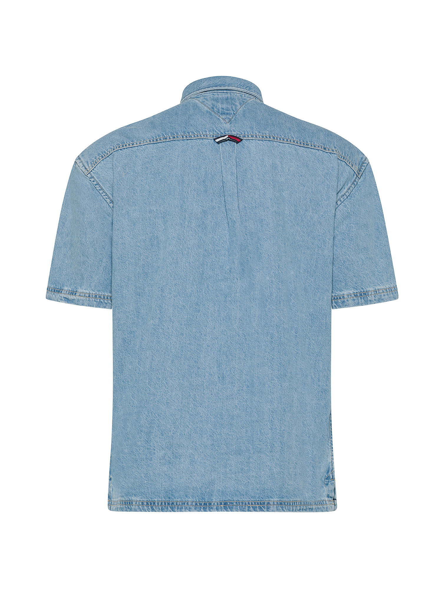Tommy Jeans - Cotton shirt with logo, Denim, large image number 1