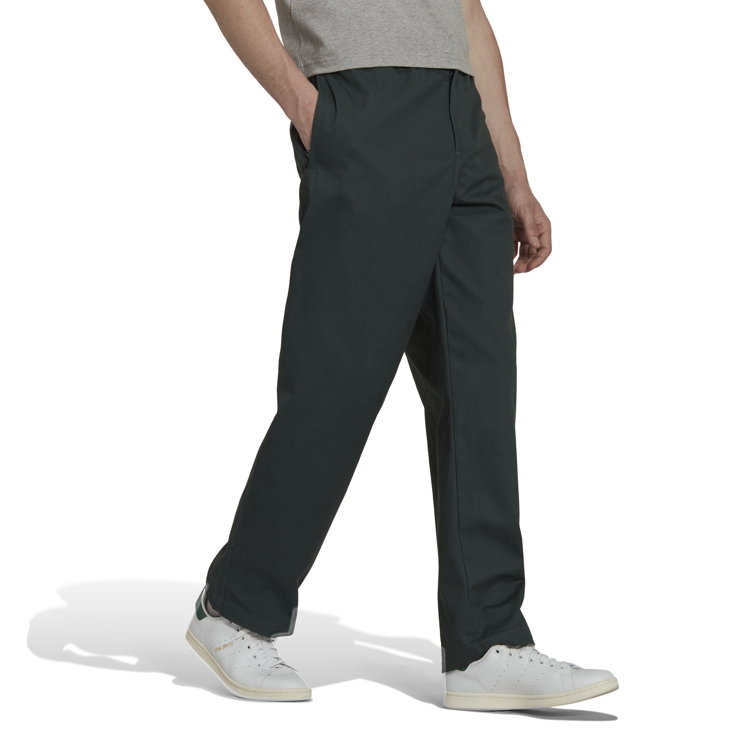 Adidas - Chino adicolor trousers, Dark Green, large image number 2