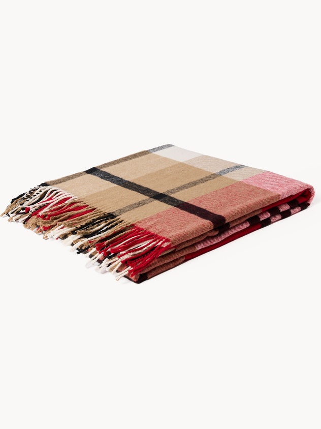 Cotton-blend throw,made in Italy