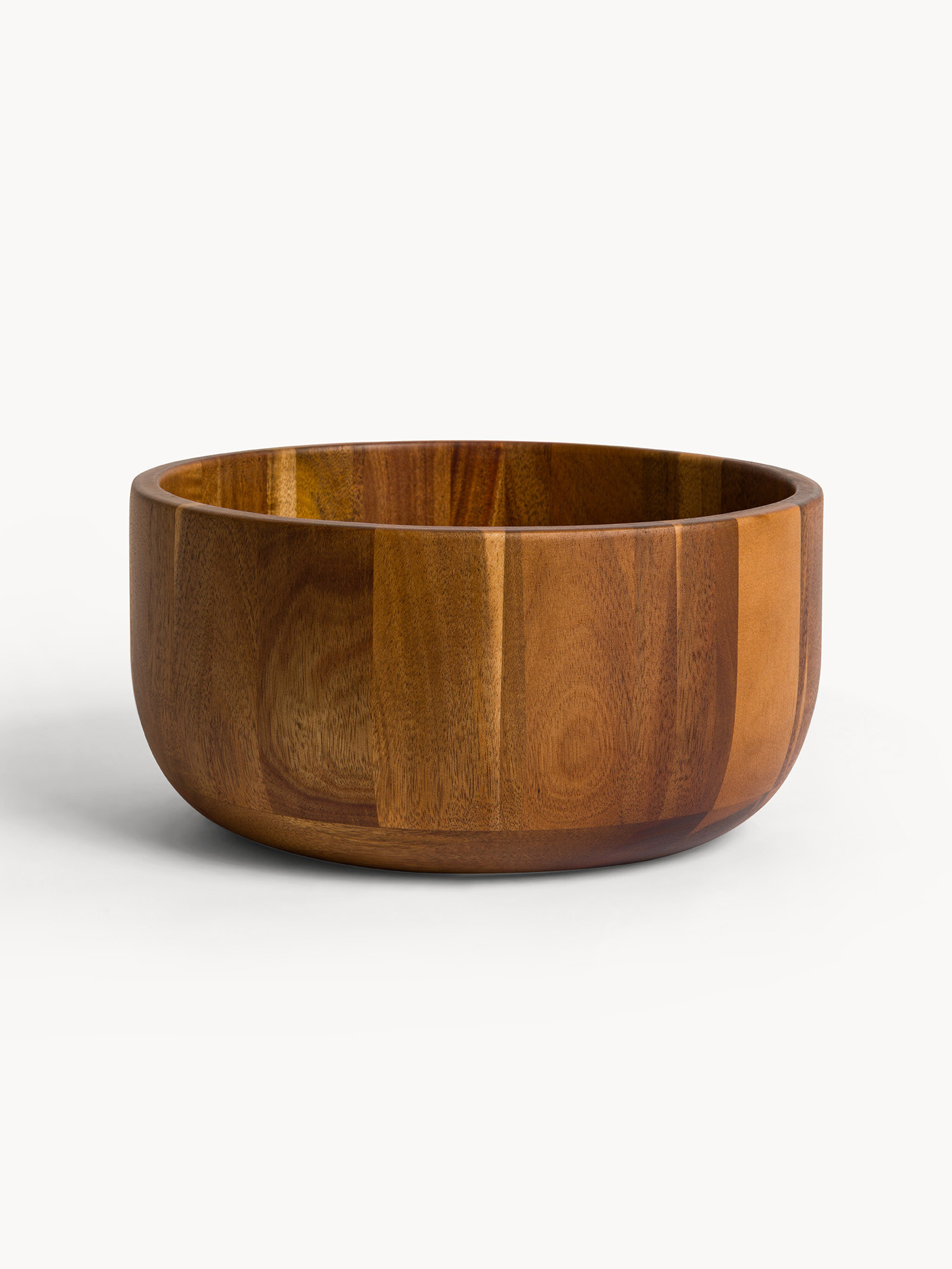 Insalatiera in legno di acacia con logo laser, Marrone chiaro, large image number 0