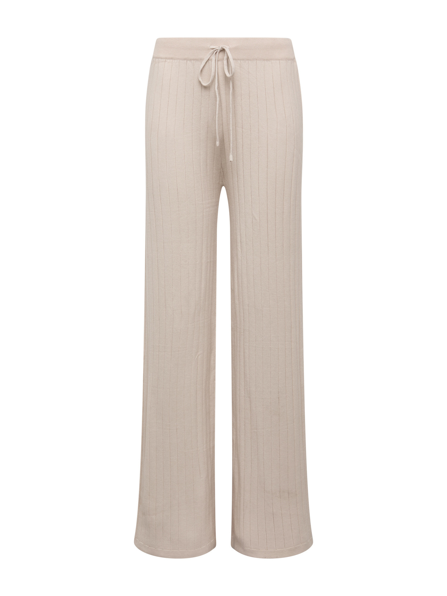 Koan - Pantaloni in maglia a costine, Beige, large image number 0