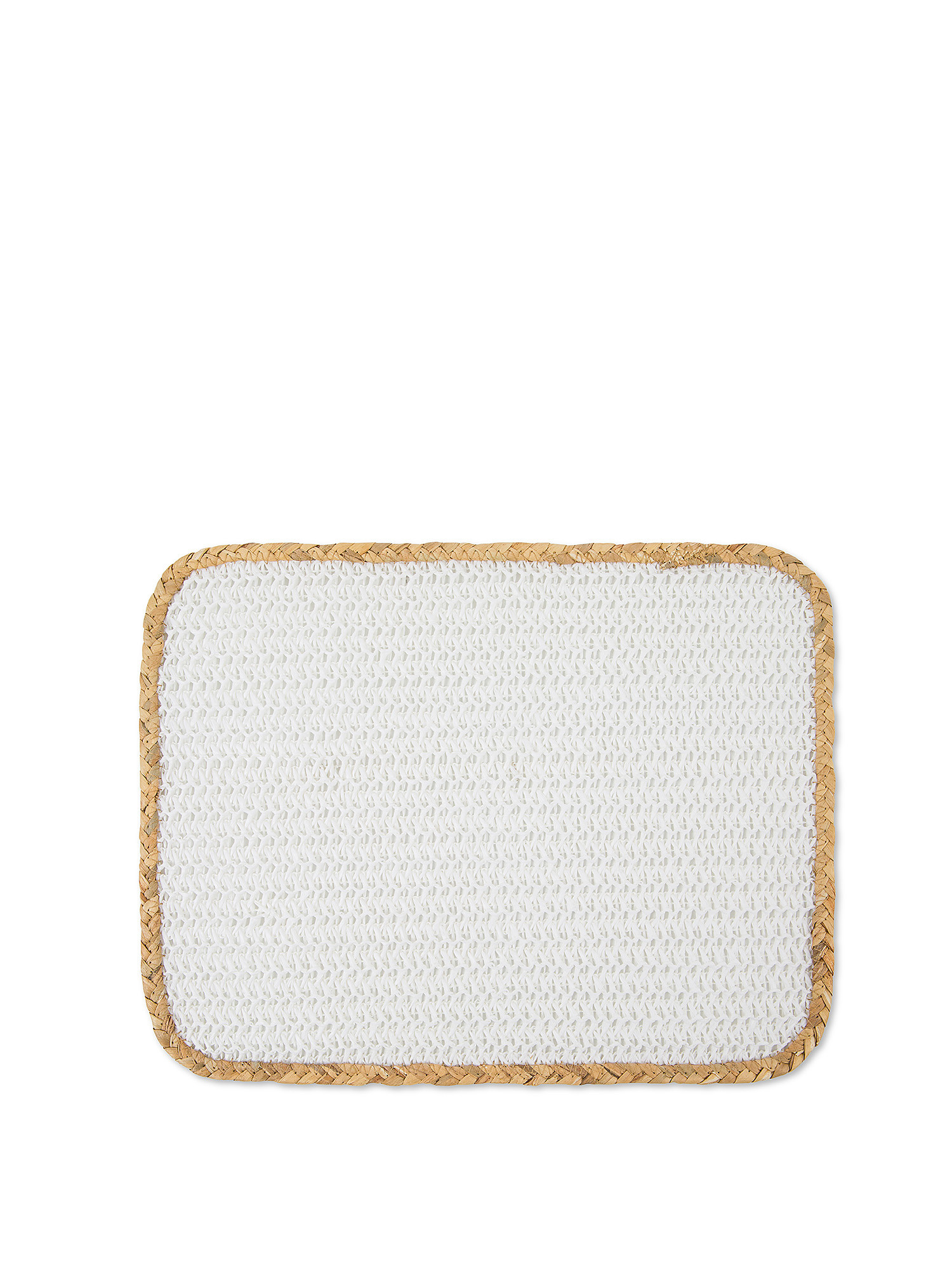 Woven paper placemat, White, large image number 0