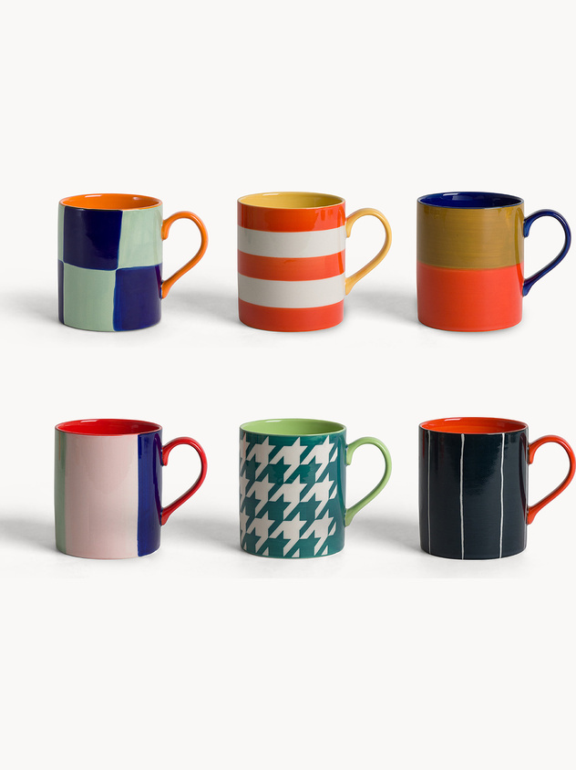 Mug in ceramica motivi astratti