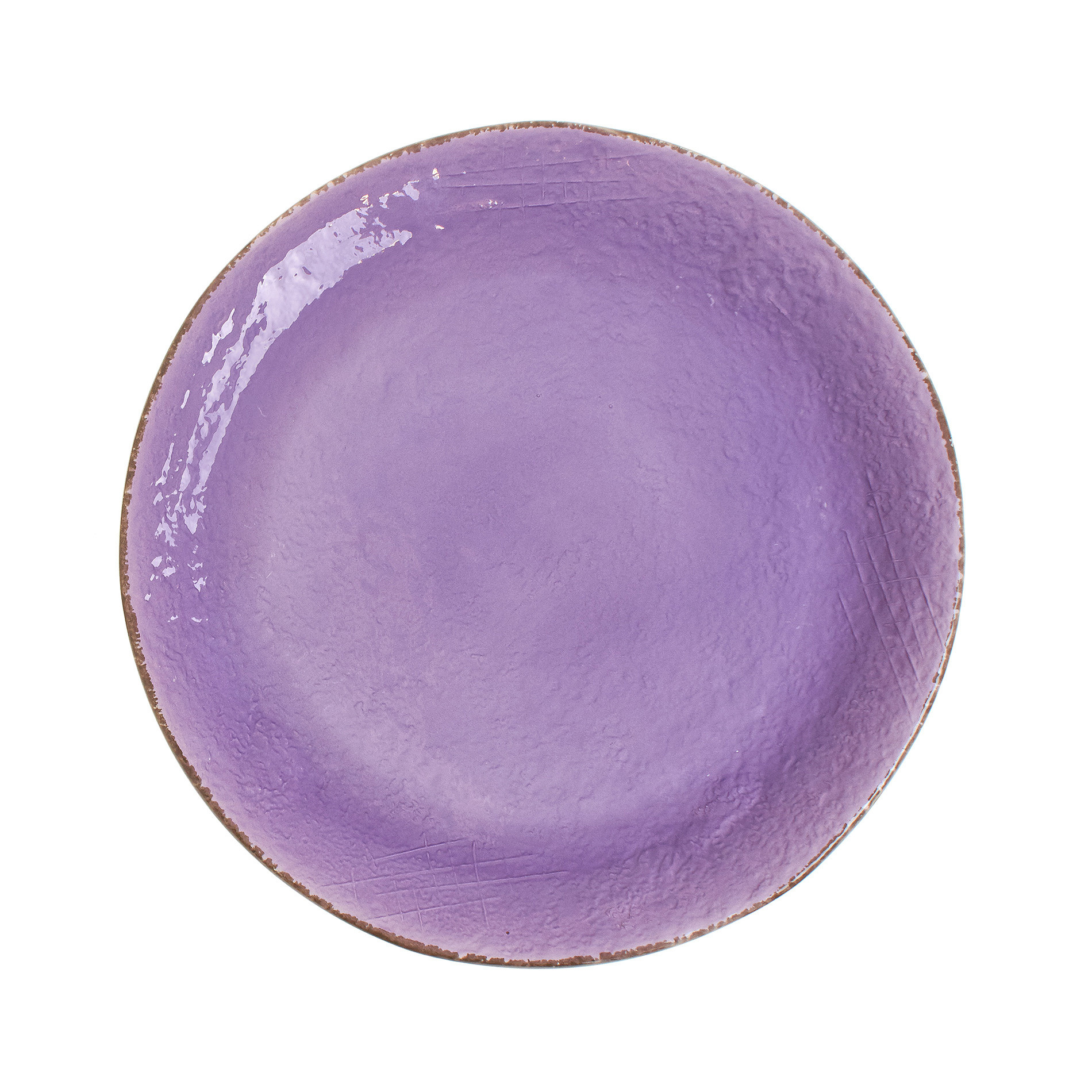 Piatto da portata ceramica artigianale Preta, Viola lilla, large image number 0