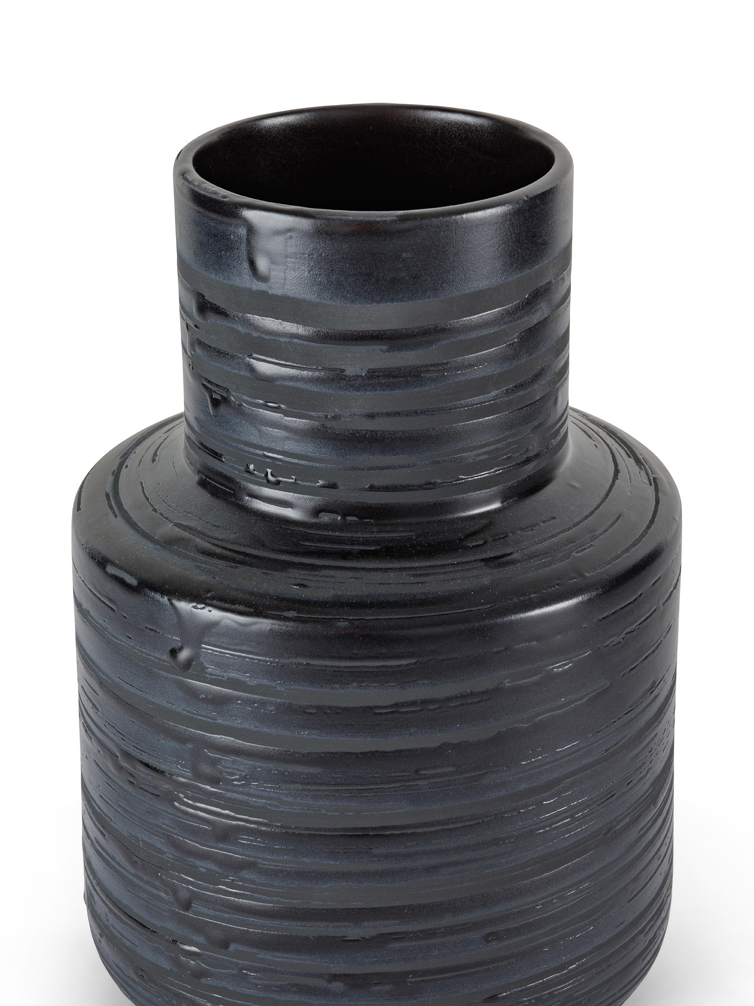 Portuguese ceramic vase, Black, large image number 1