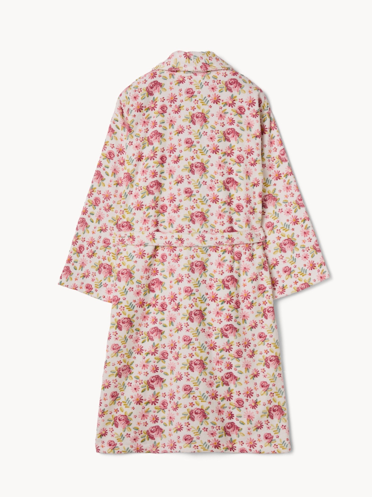 Accappatoio in velour di cotone con stampa roselline - Prezzo di lancio, Multicolor, large image number 1