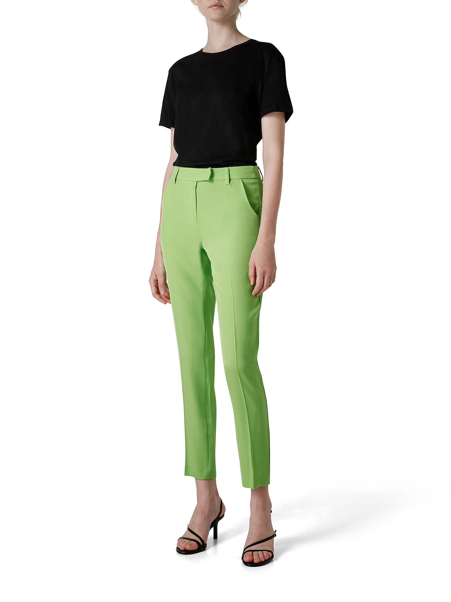 Pantalone in cady, Verde, large