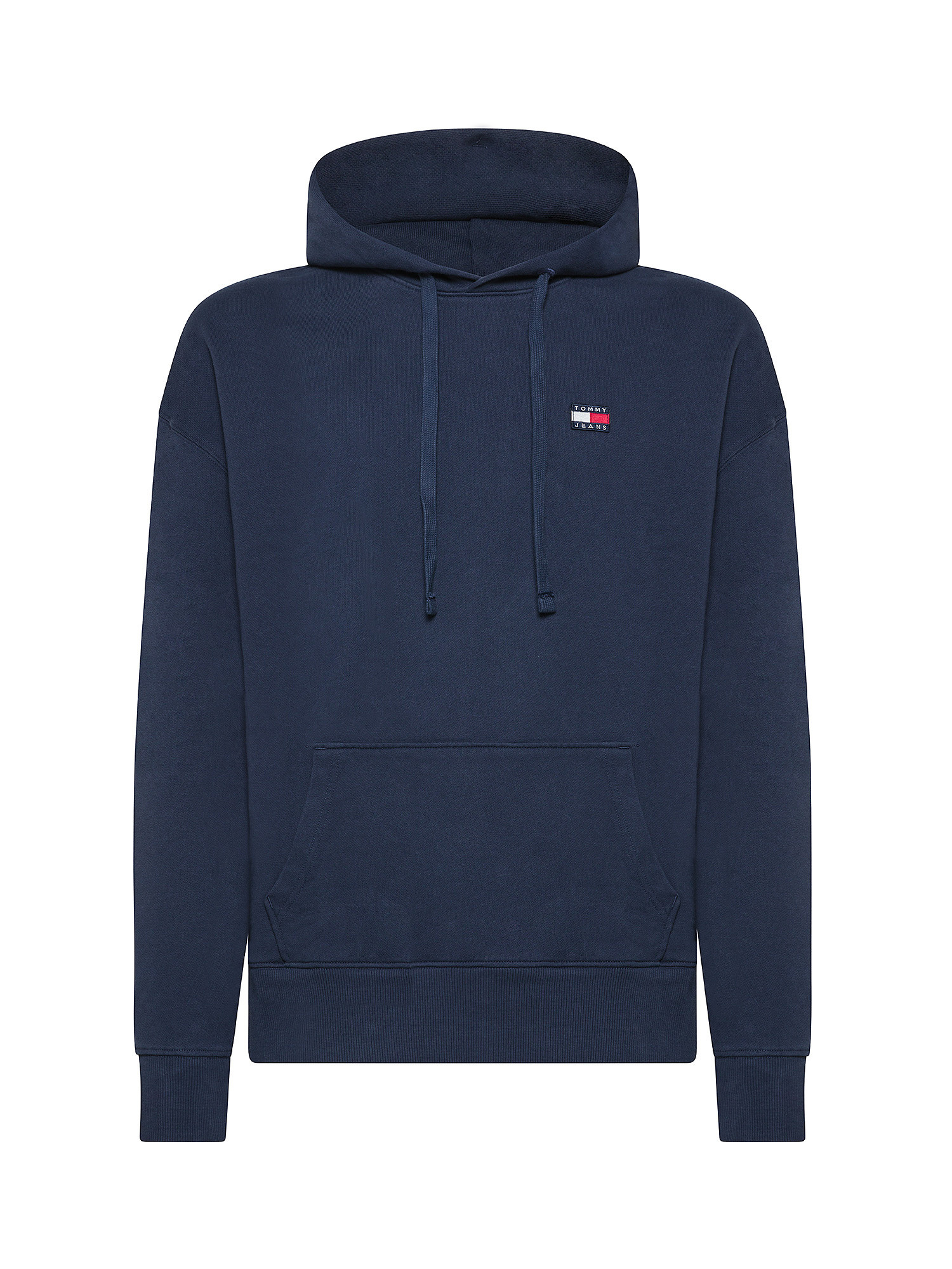 Tommy Jeans - Relaxed fit sweatshirt in cotton with logo, Dark Blue, large image number 0
