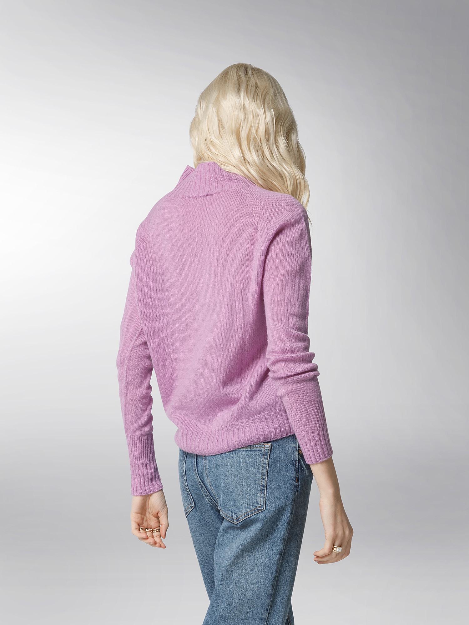 K Collection - Crater neck sweater, Purple Lilac, large image number 6