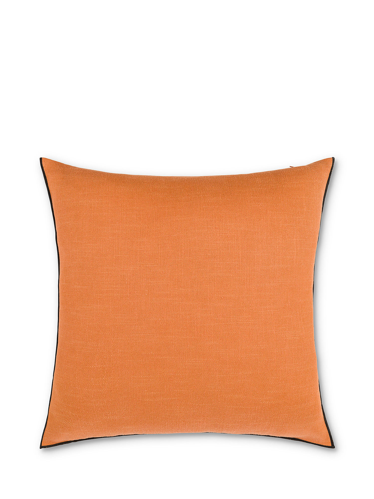 Cuscino tessuto tinta unita 50x50cm, Arancione chiaro, large image number 0