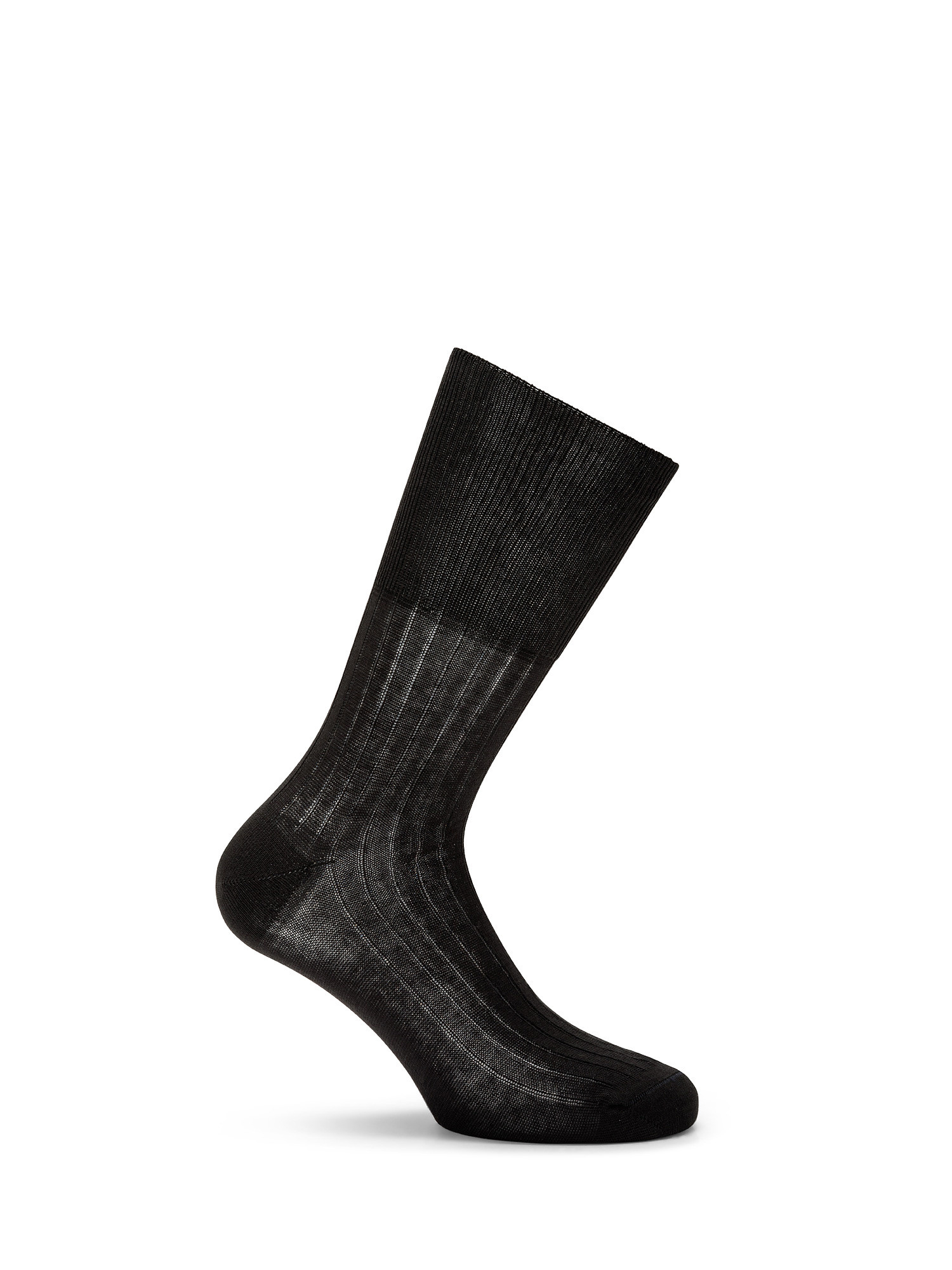 Solid color cotton sanitary short socks, Grey, large image number 1