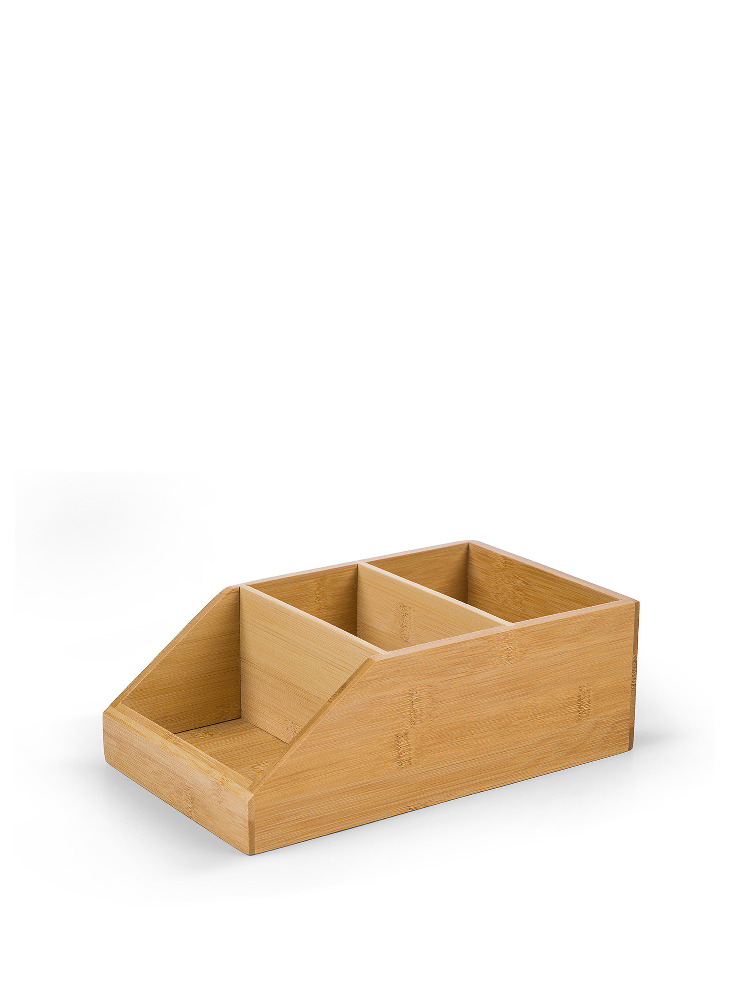 Box organizer in bamboo, Beige, large image number 0