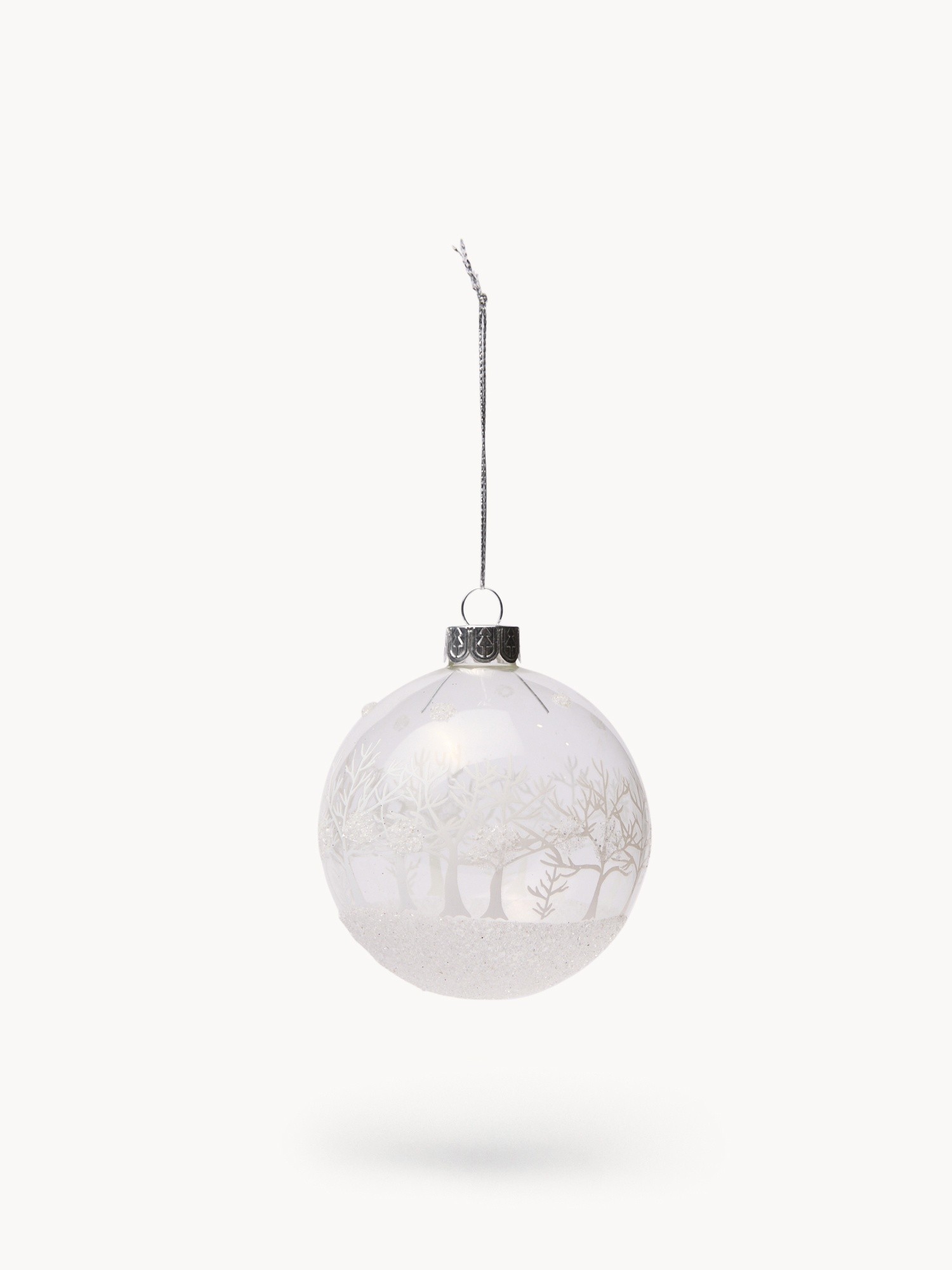 Glass tree bauble, Transparent, large image number 0
