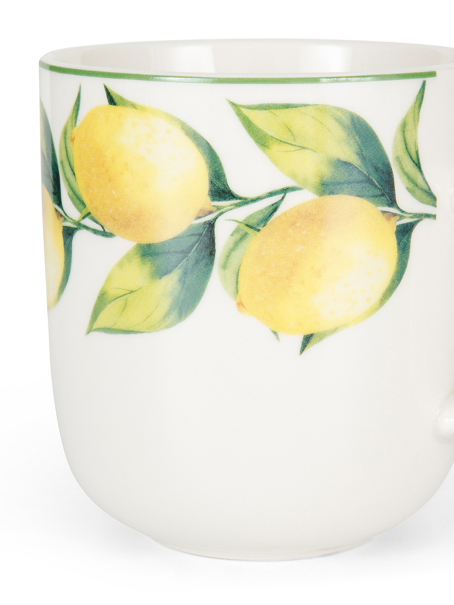 Mug in new bone china with lemons motif, White, large image number 1