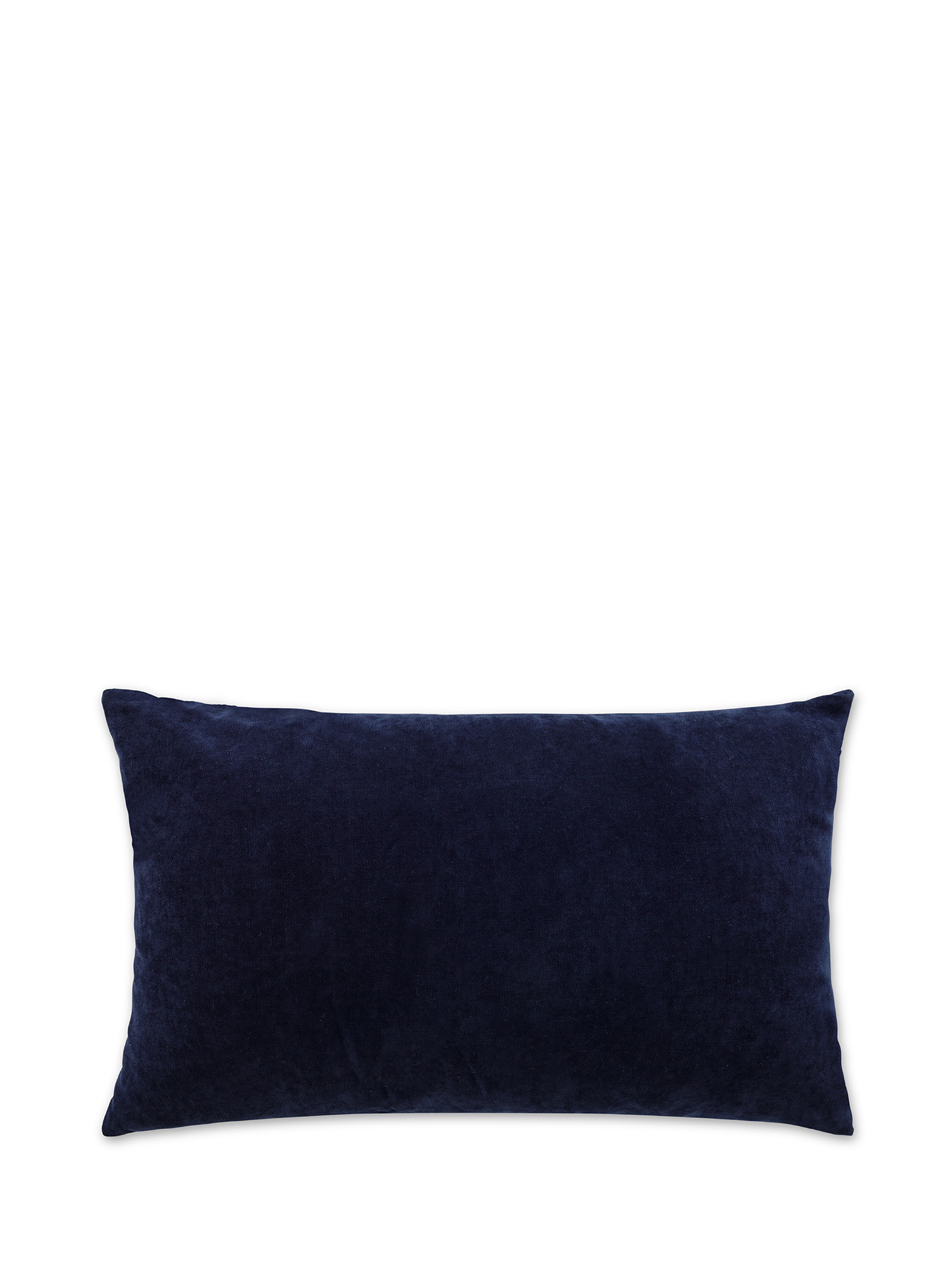 Jacquard cushion with rhombus motif 45x45cm, Blue, large image number 1