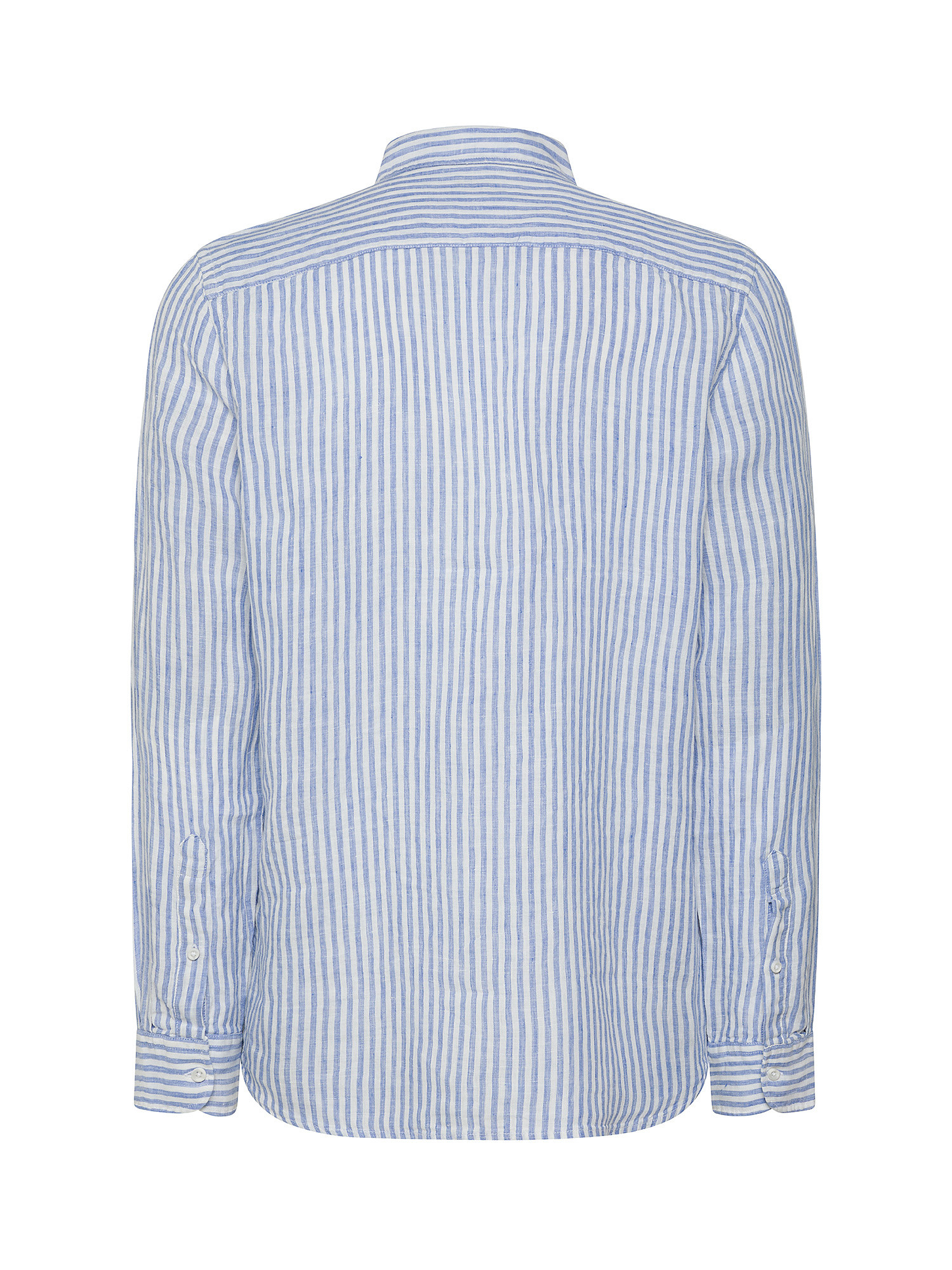 JCT - Striped shirt in pure linen, Light Blue, large image number 1