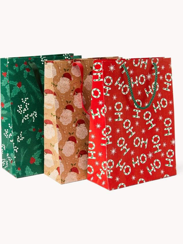 3 Assorted Paper Bags