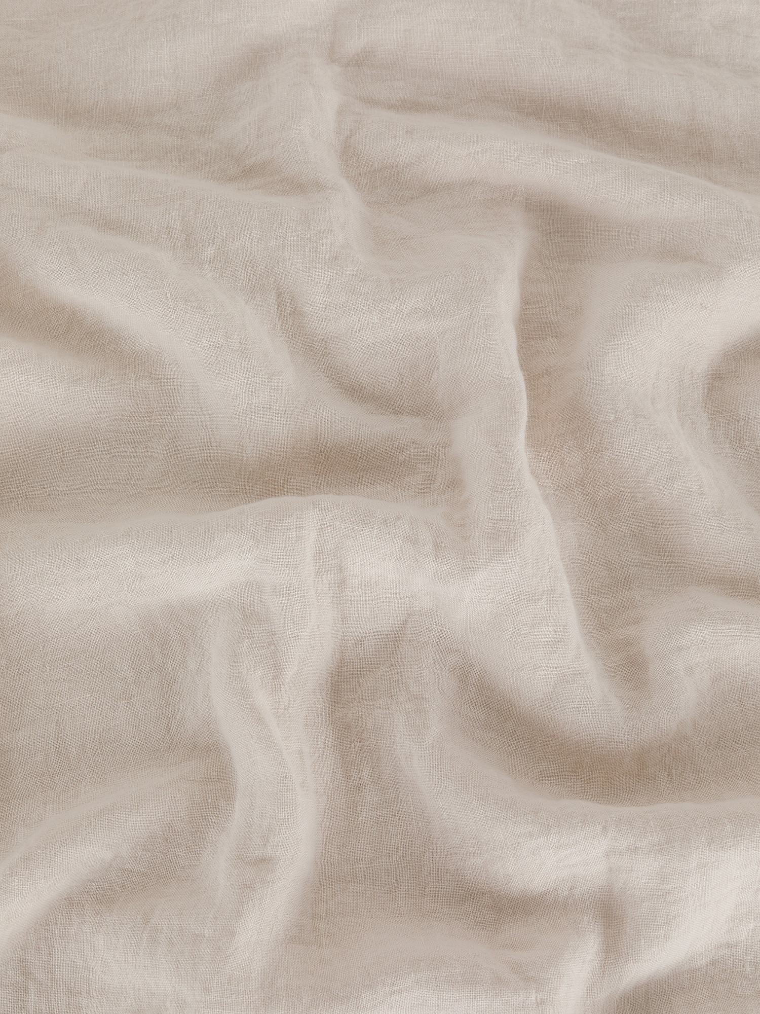 Zefiro plain pure linen sheet, Light Beige, large image number 2