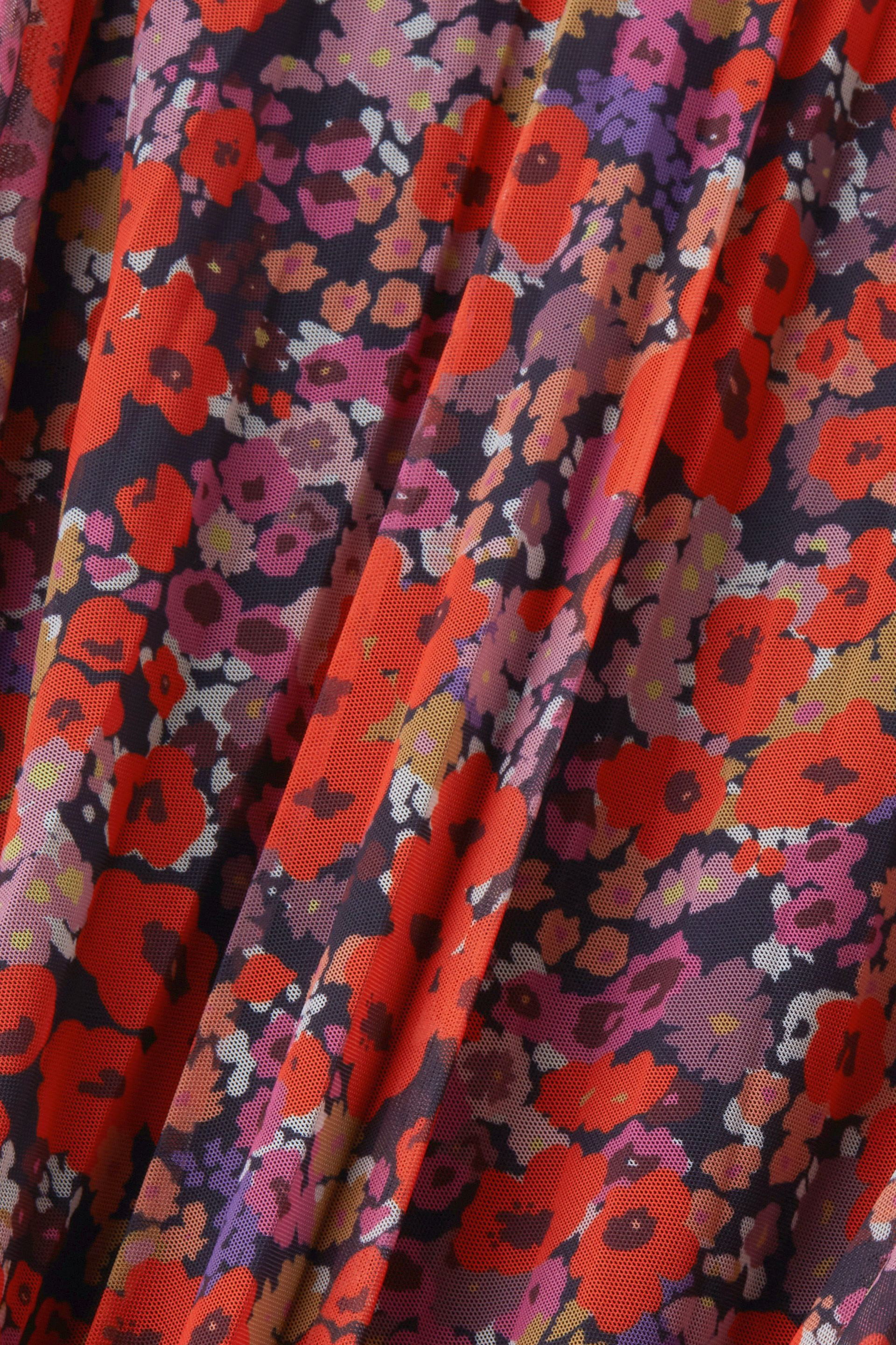 Esprit - Floral pleated skirt, Multicolor, large image number 1