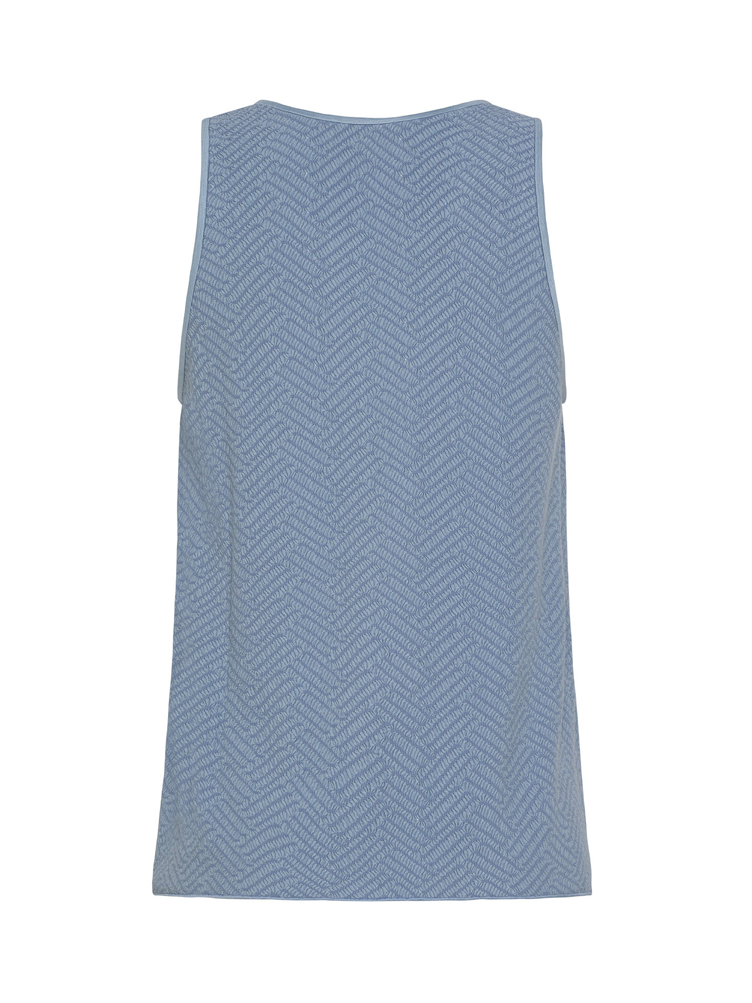 Emporio Armani - Vest with pattern, Light Blue, large image number 1