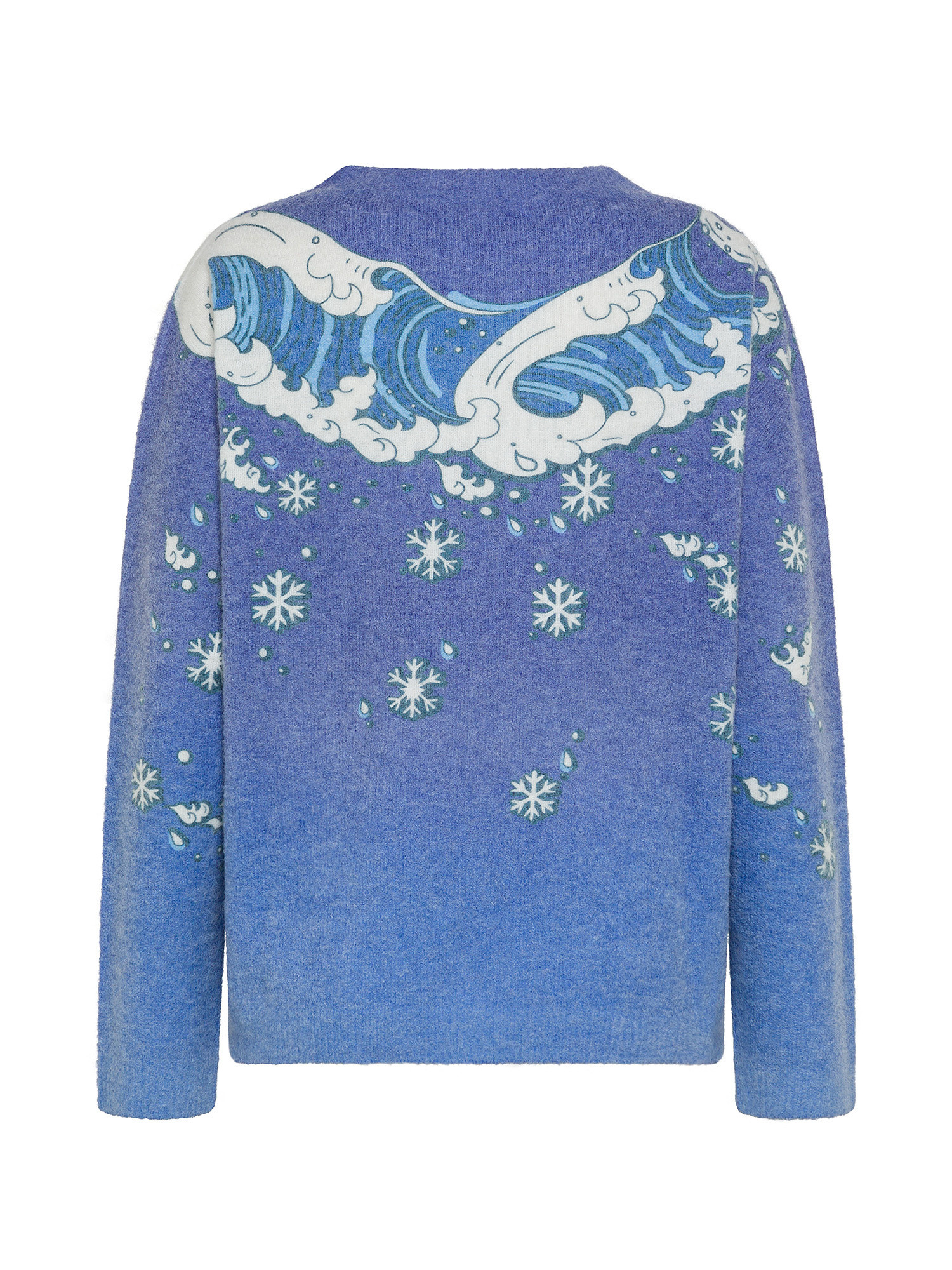 Pullover The Surfer’s Christmas by Paula Cademartori, Blu, large image number 1